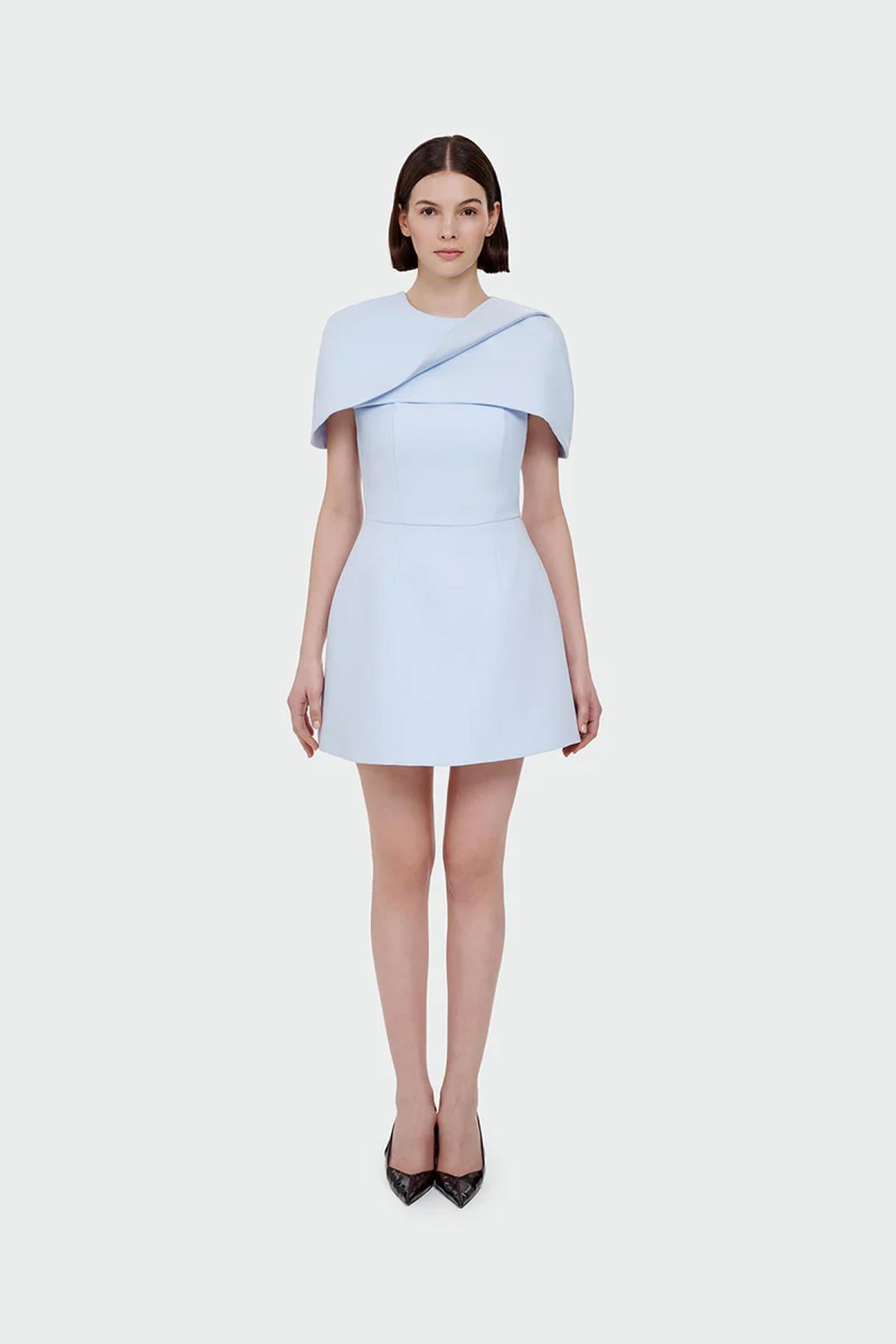 Mini Evening Dress with Bolero Detail