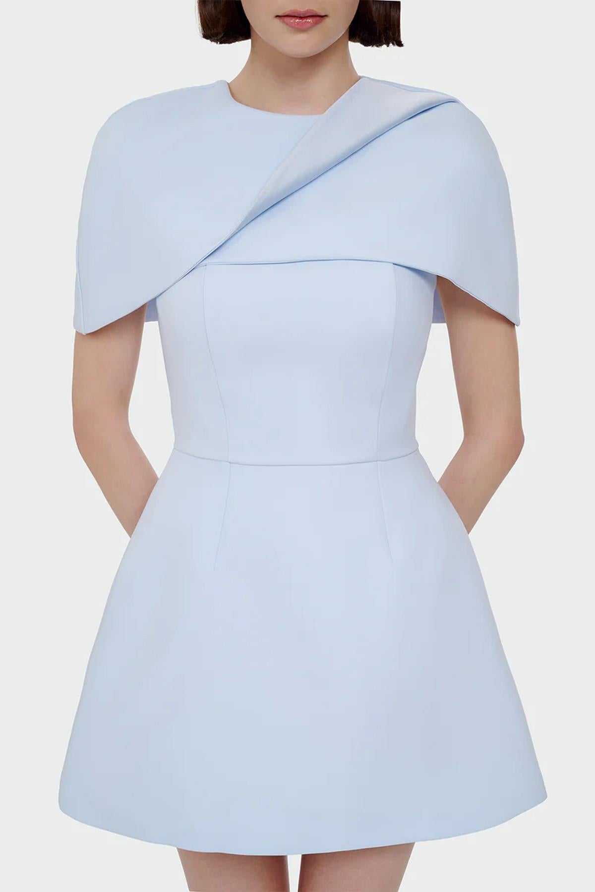 Mini Evening Dress with Bolero Detail