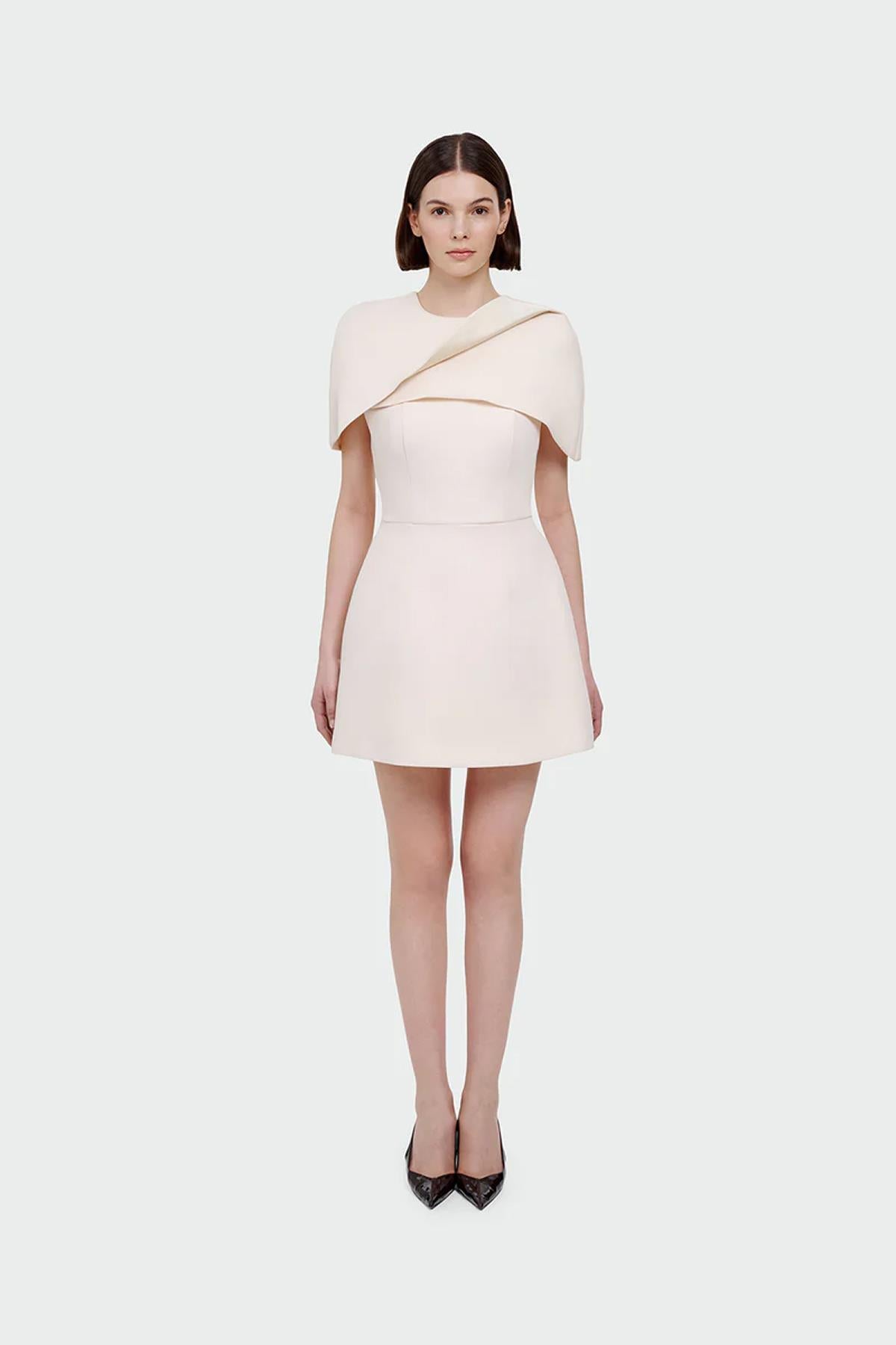 Mini Evening Dress with Bolero Detail