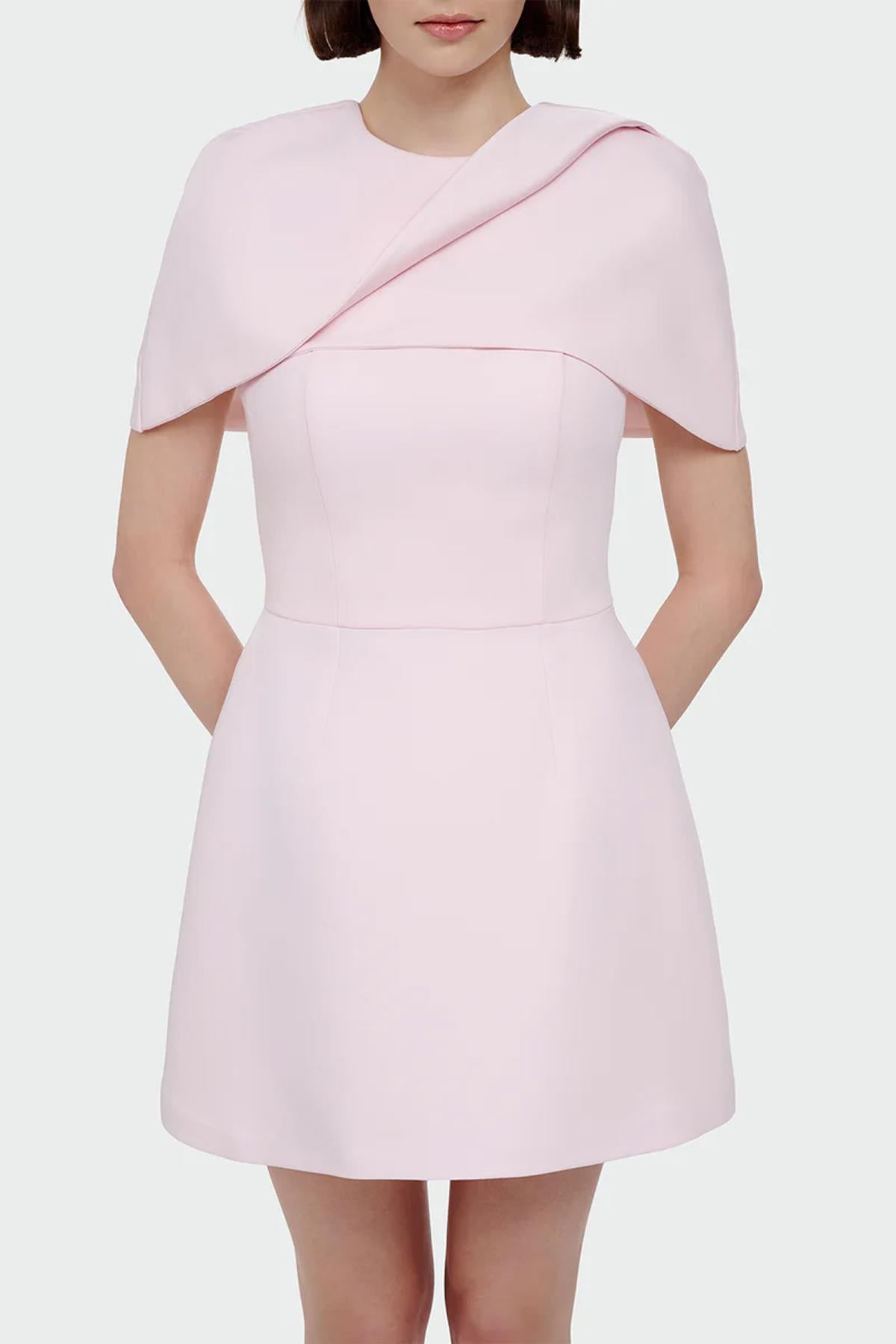 Mini Evening Dress with Bolero Detail