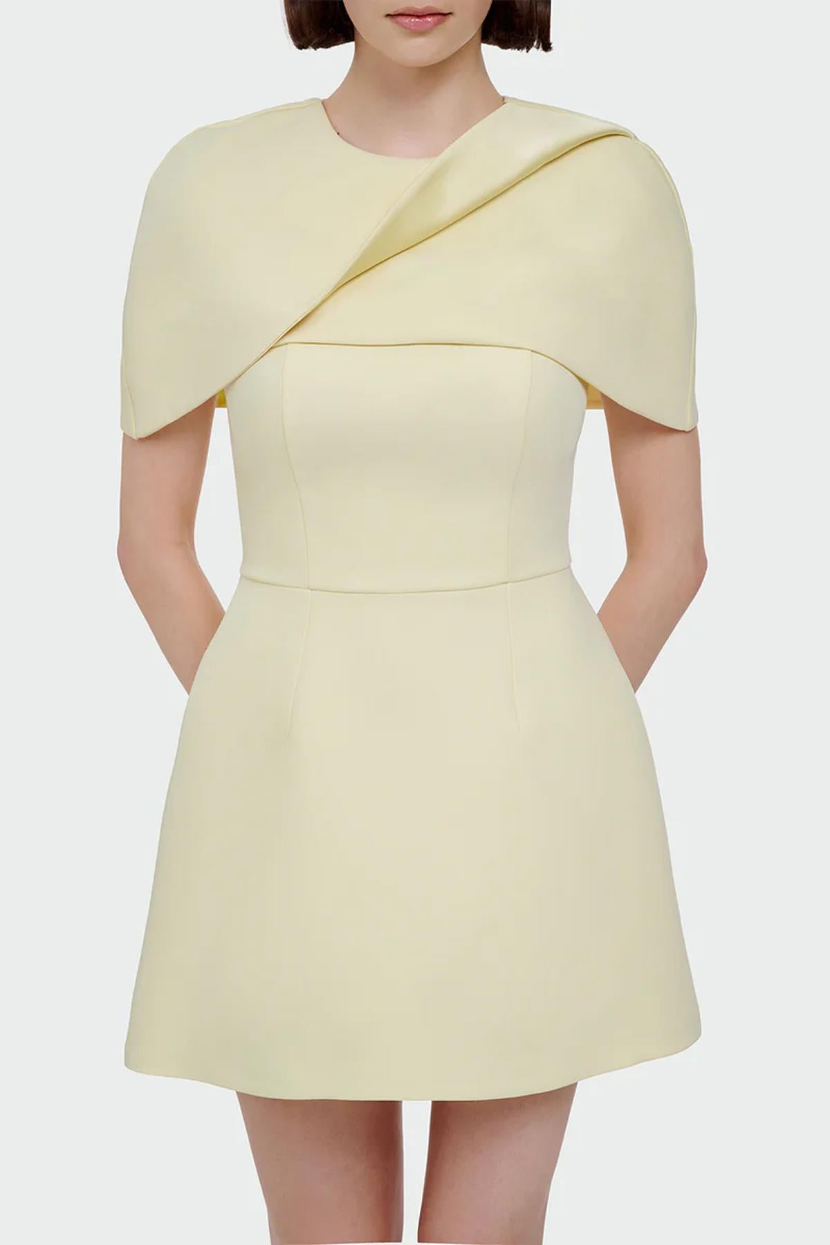 Mini Evening Dress with Bolero Detail