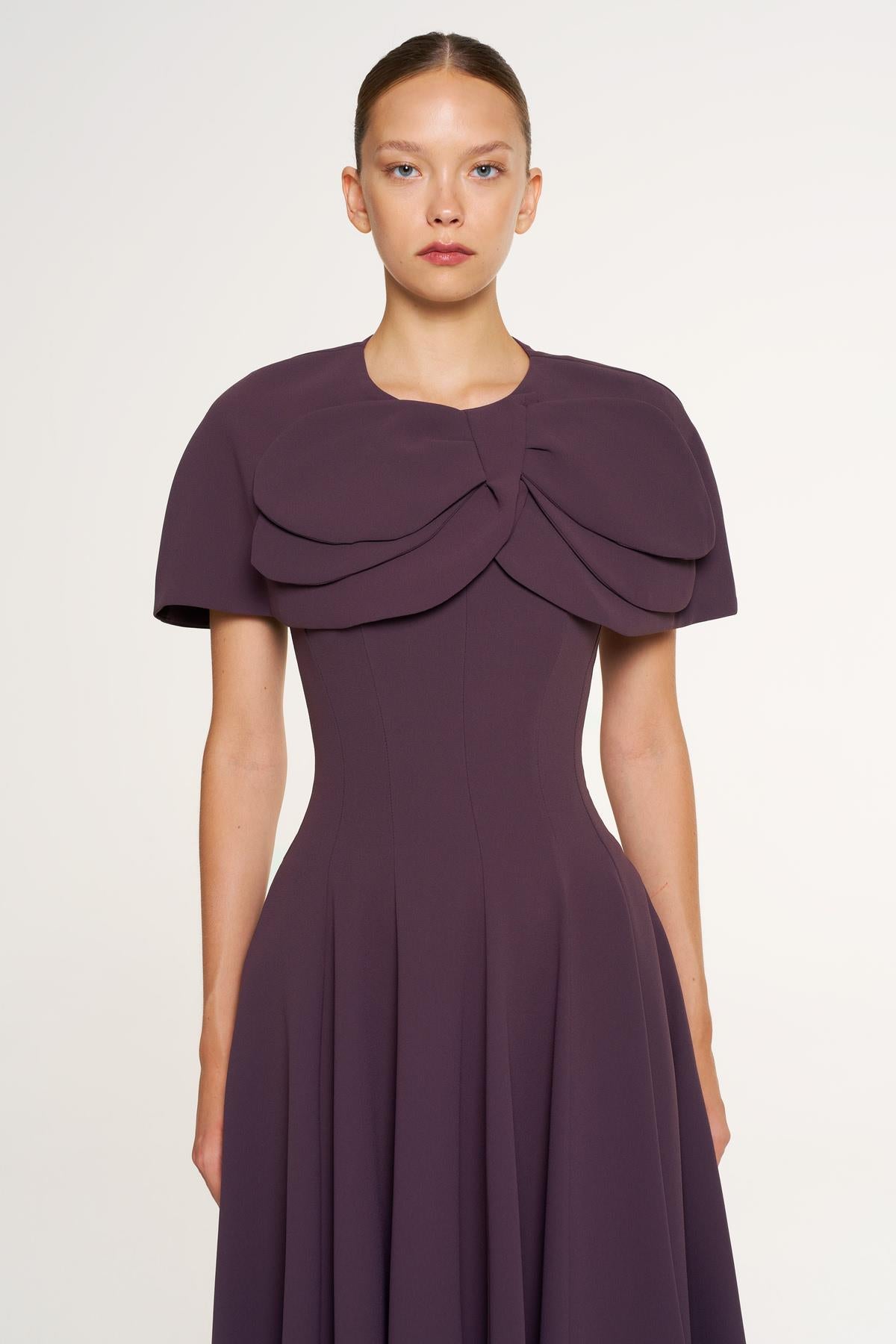 Bolero Detailed Strapless Flared Skirt Evening Dress