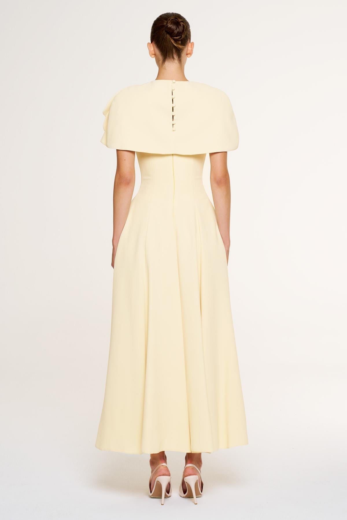 Bolero Detailed Strapless Flared Skirt Evening Dress