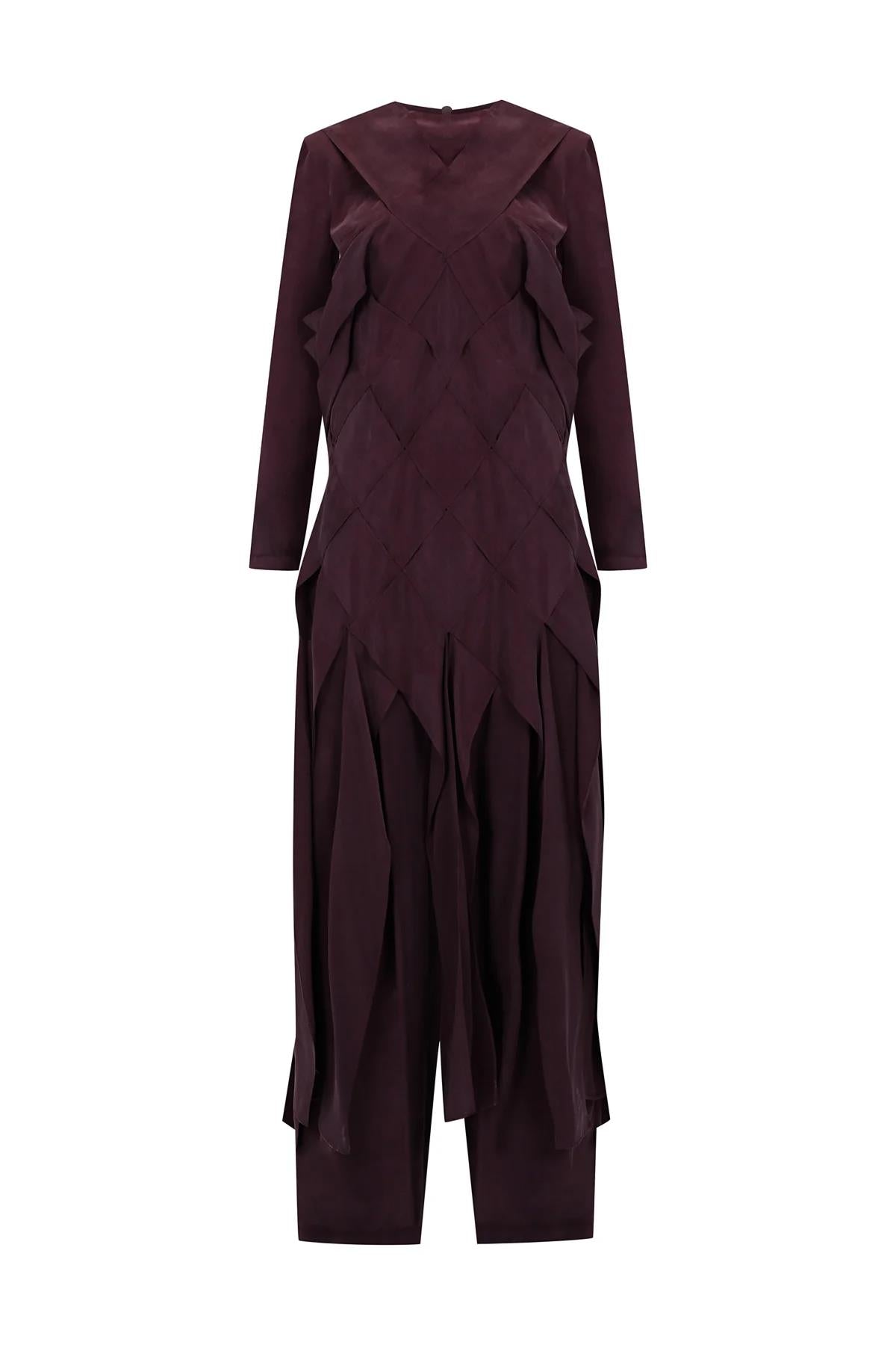 Cross Stitch Detailed Trouser Blouse Set