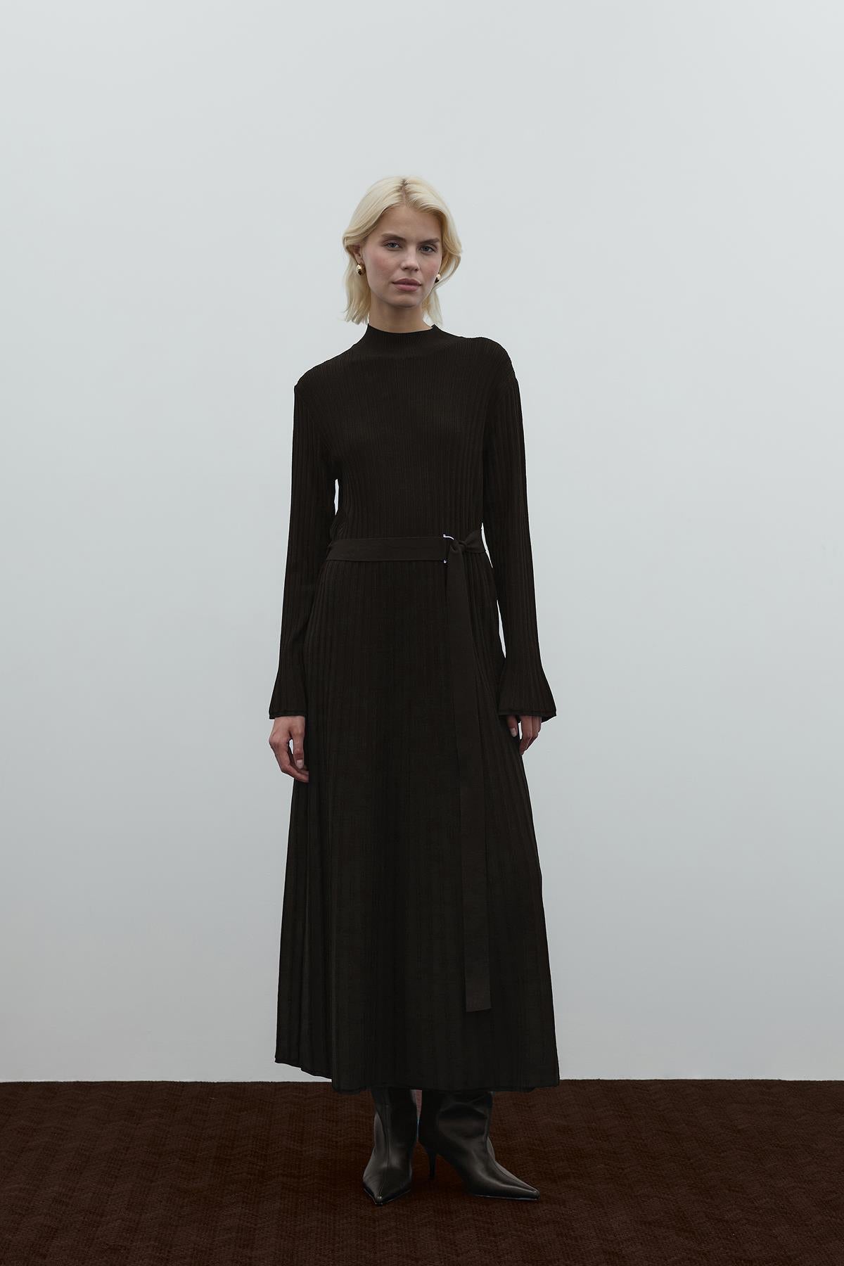 Belted Knit Dress