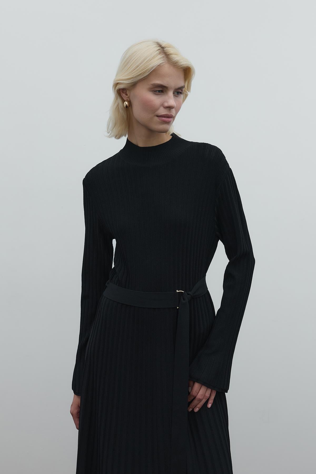 Belted Knit Dress