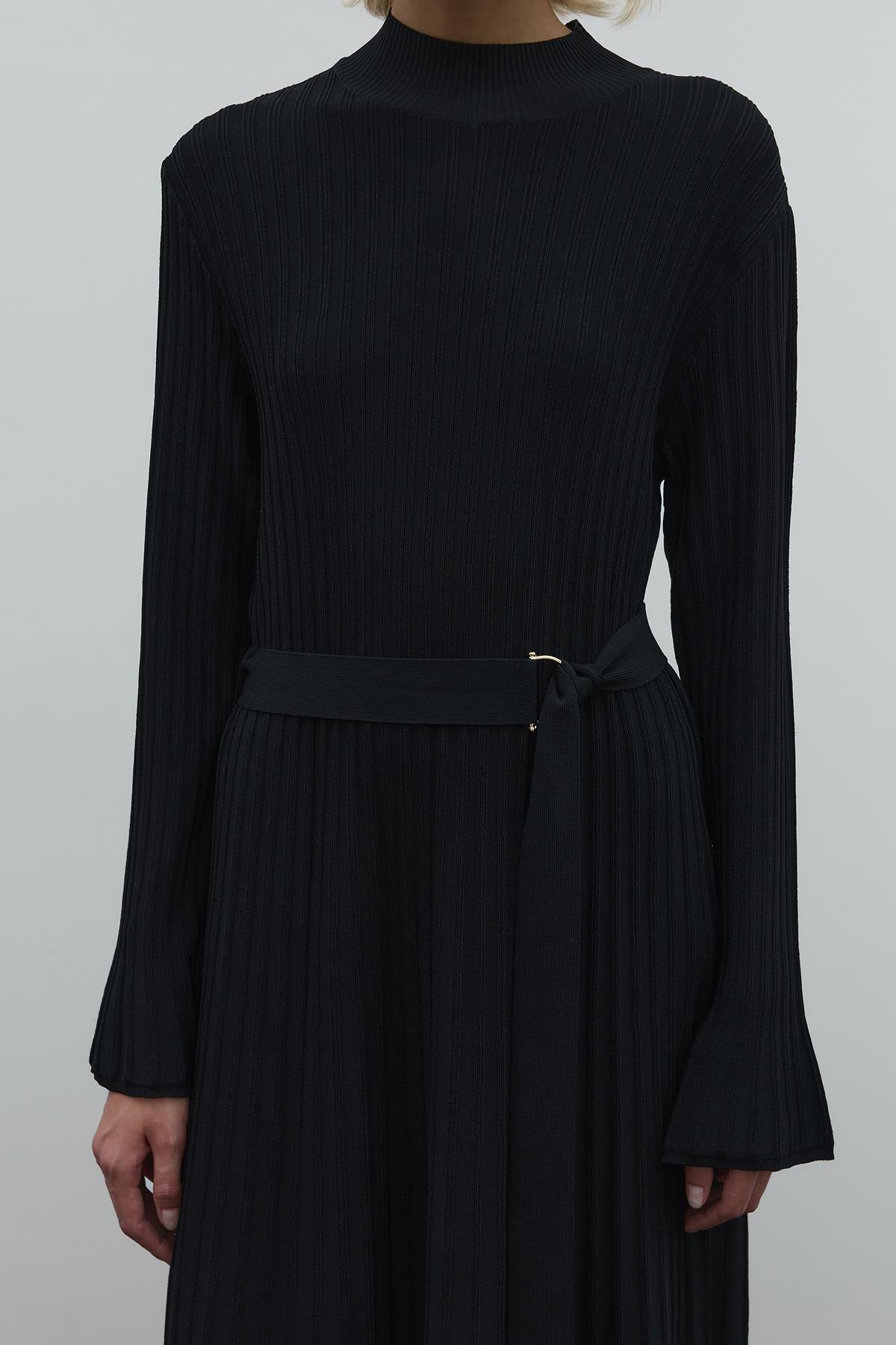 Belted Knit Dress