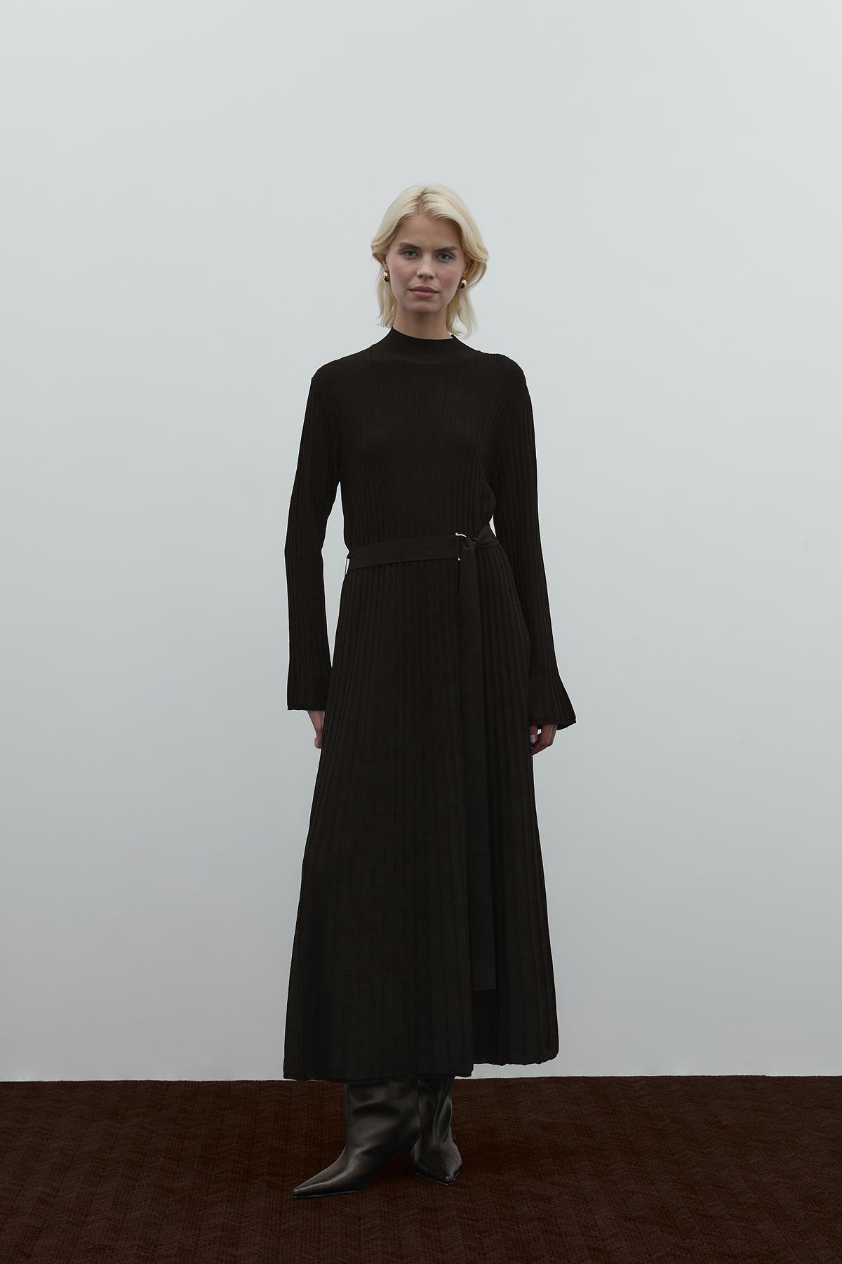 Belted Knit Dress