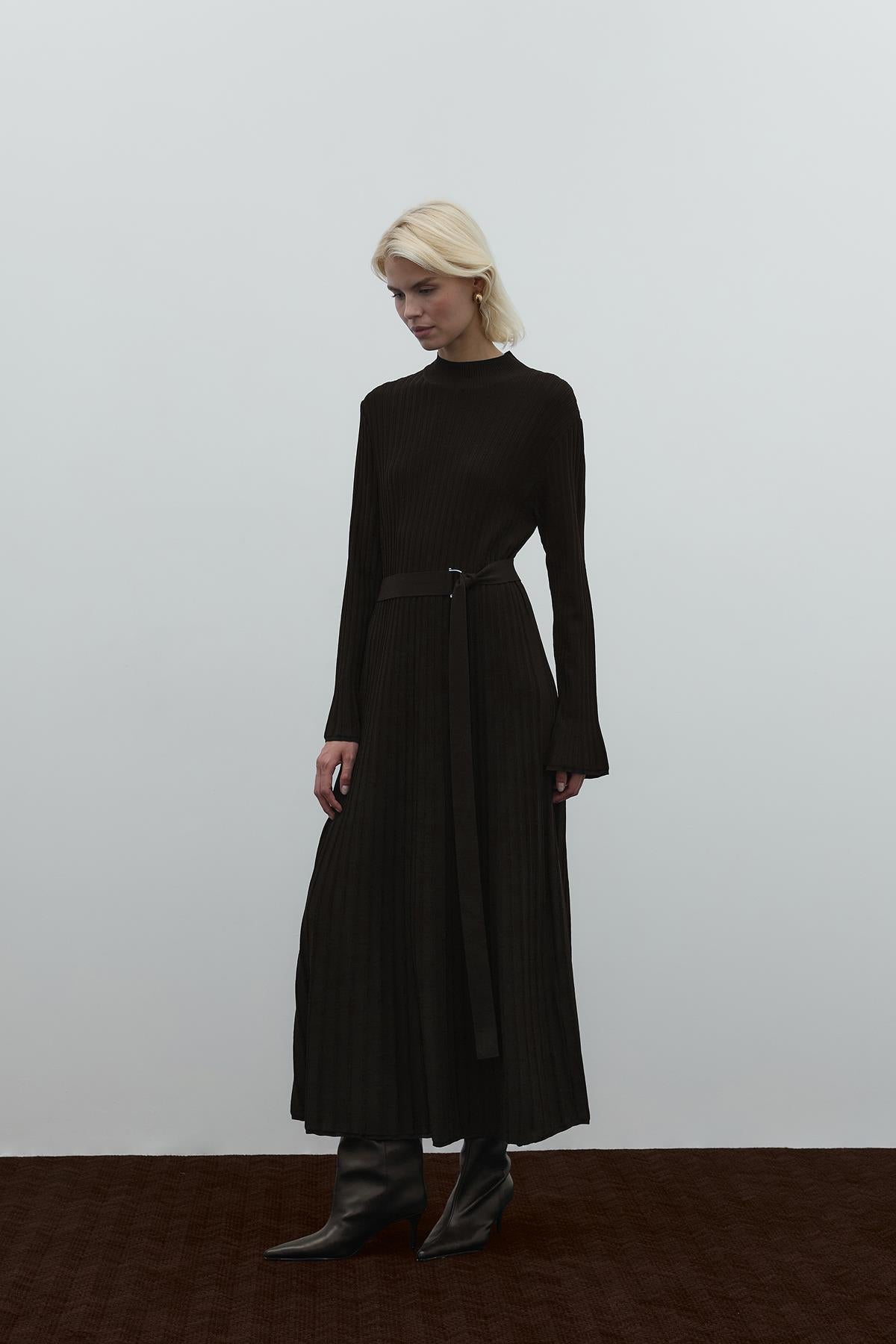 Belted Knit Dress