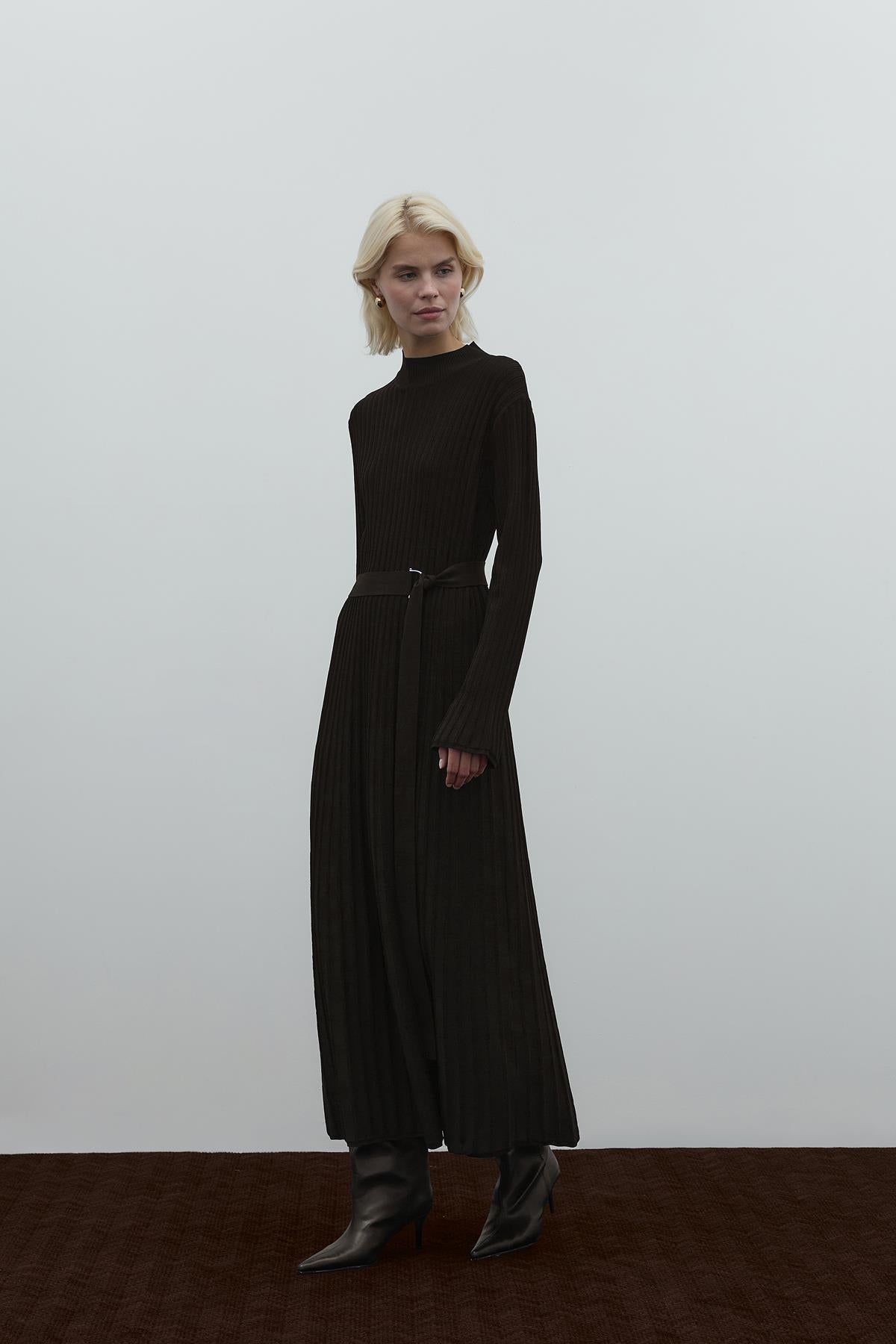Belted Knit Dress