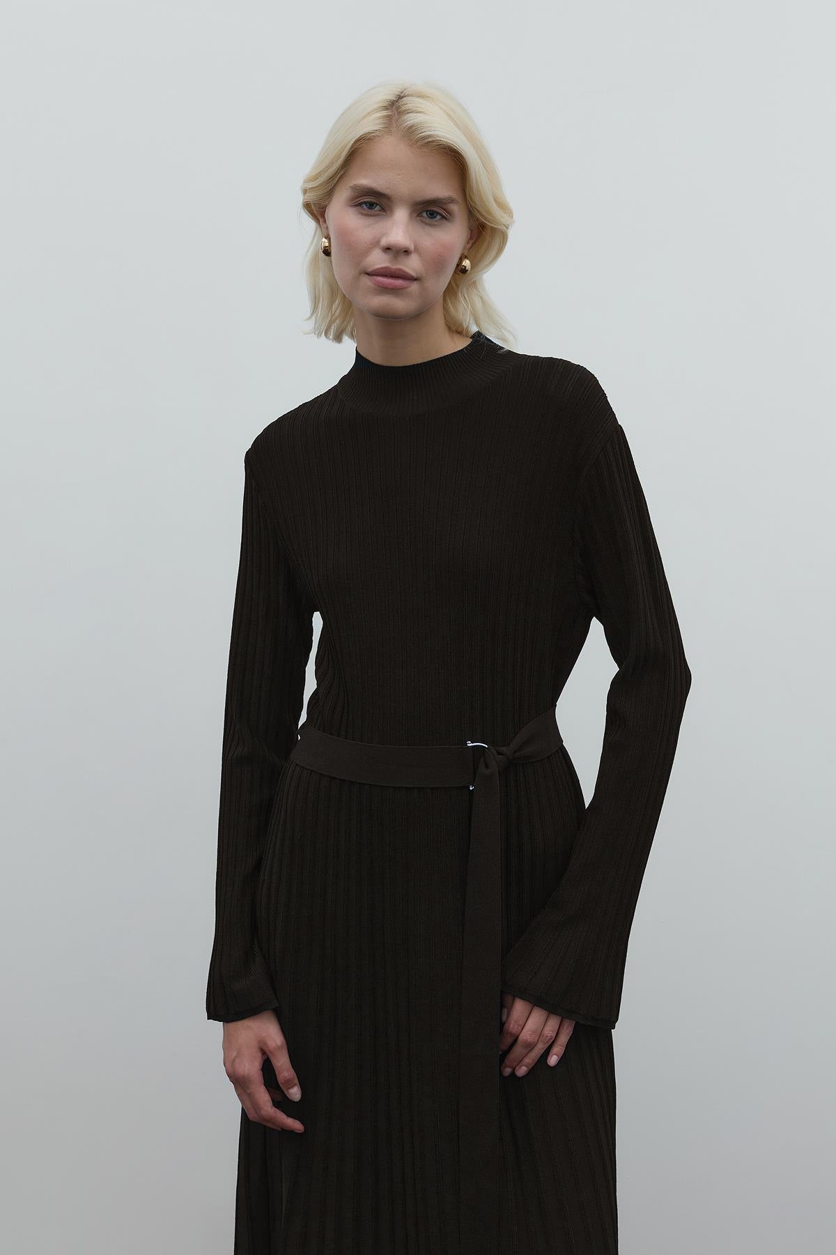 Belted Knit Dress