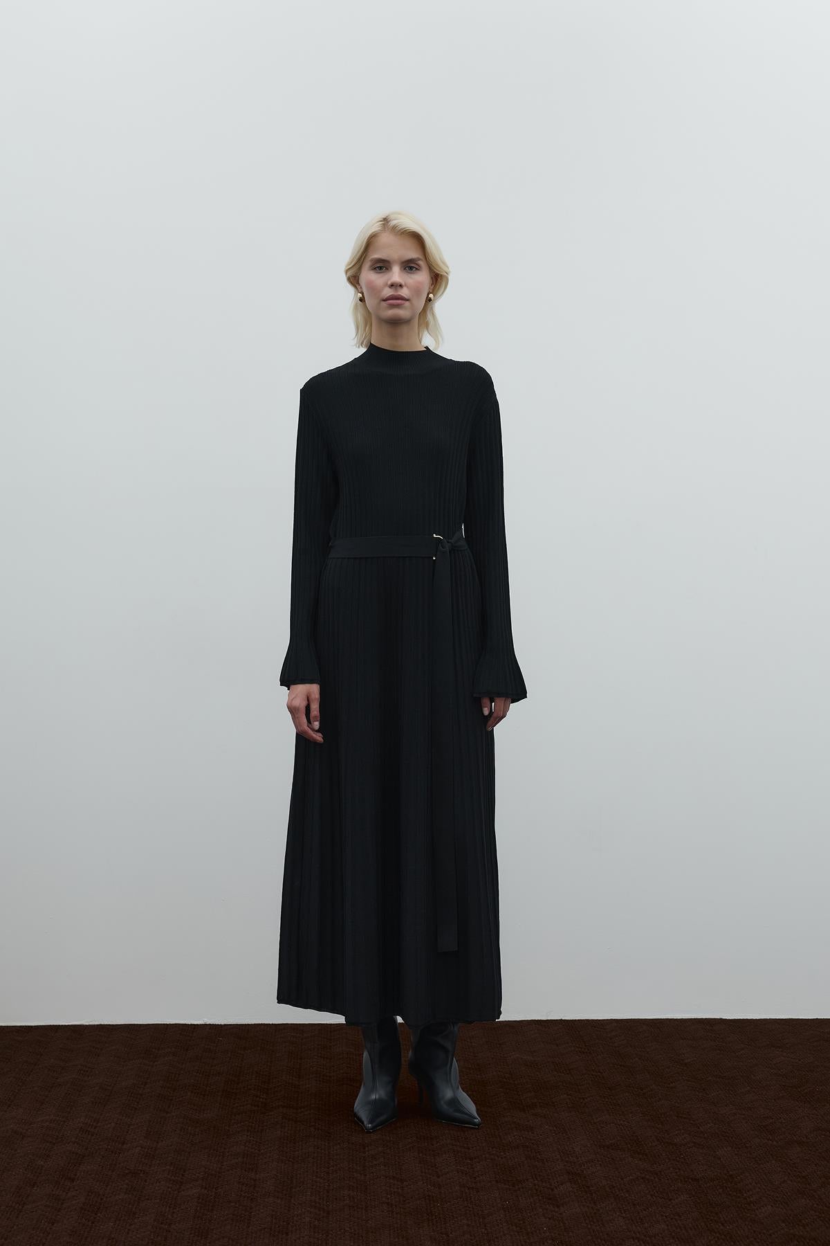 Belted Knit Dress