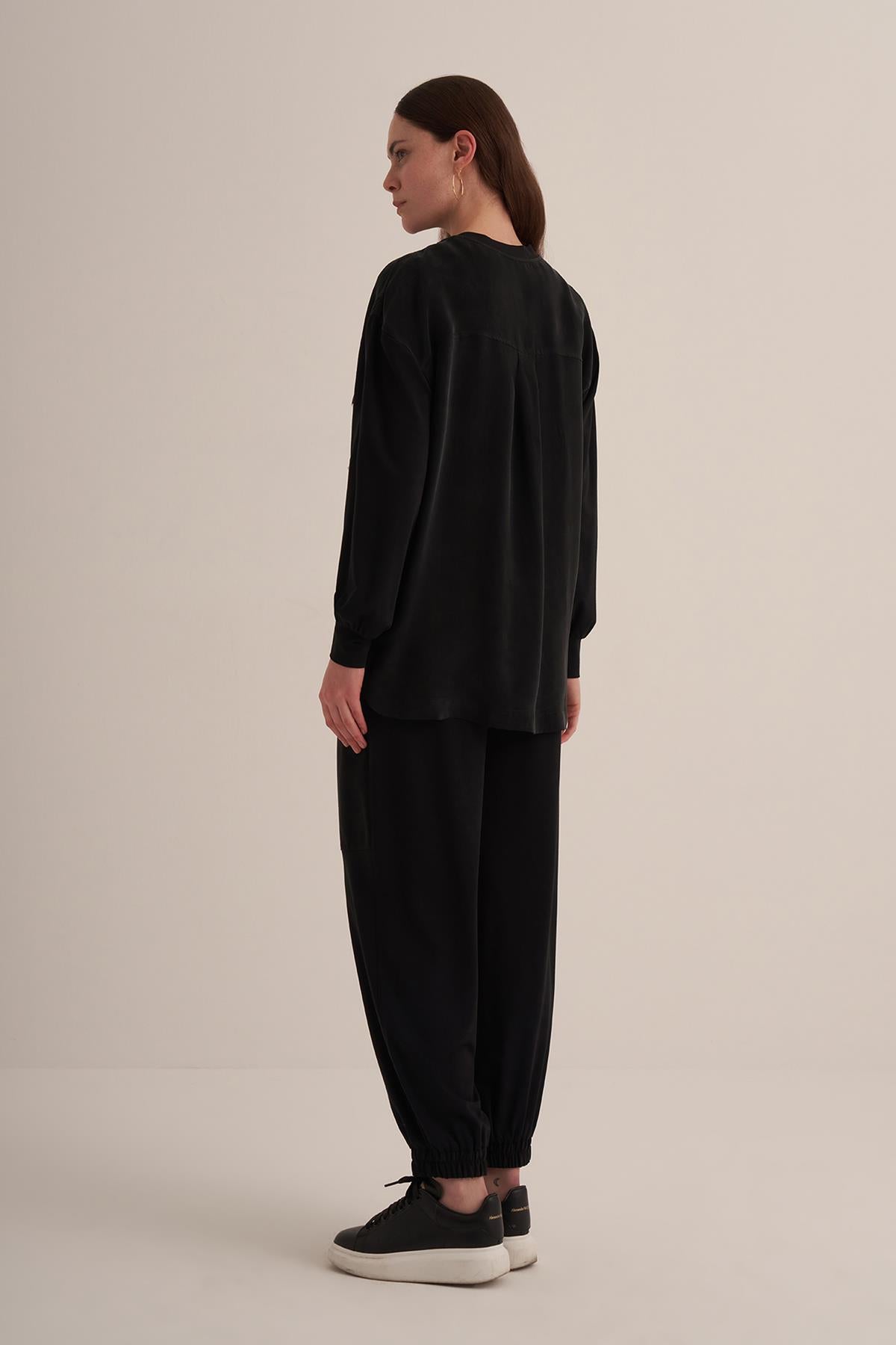 Stone Detailed Cupro Tunic