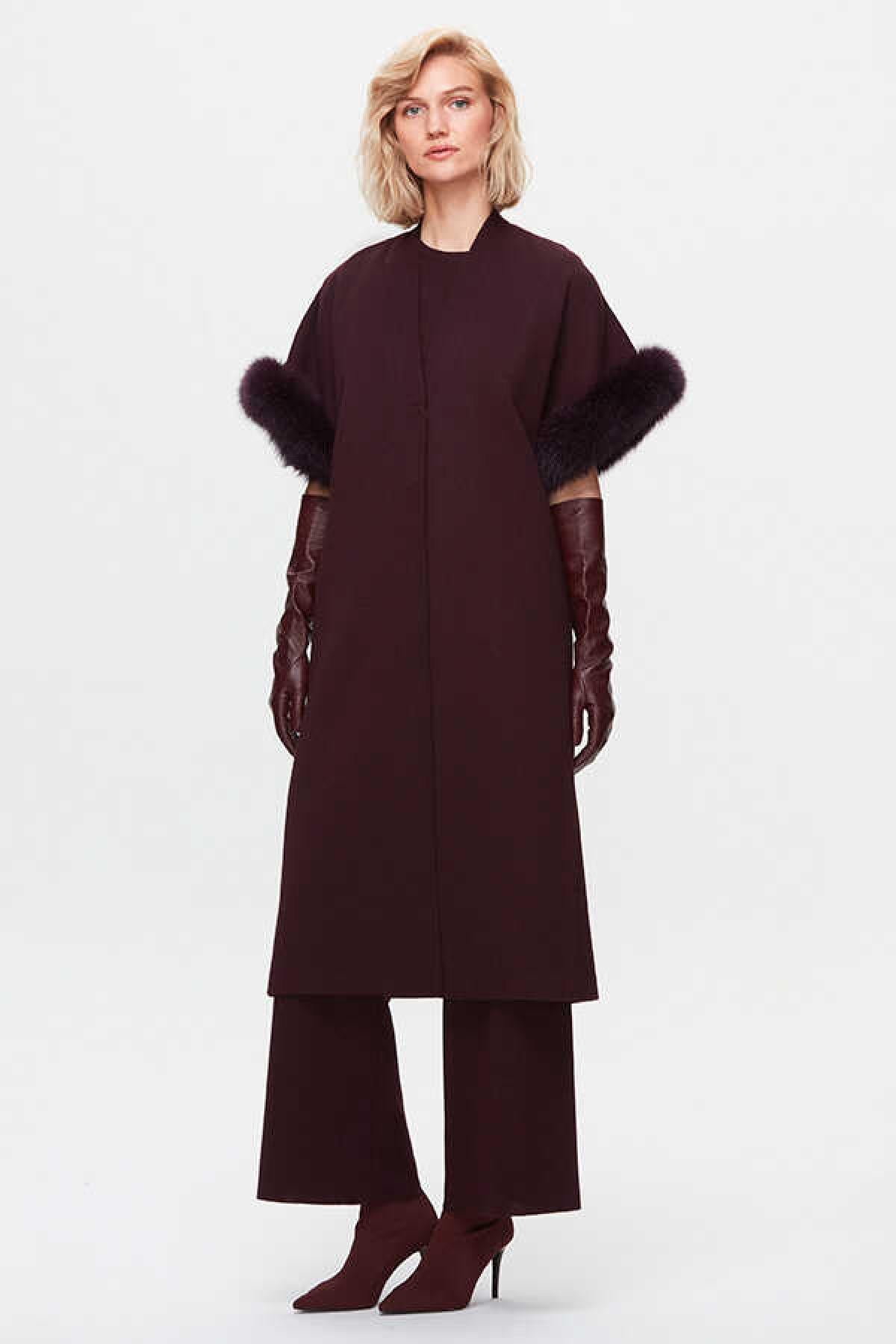 Vest with Fur Detail on Sleeves 