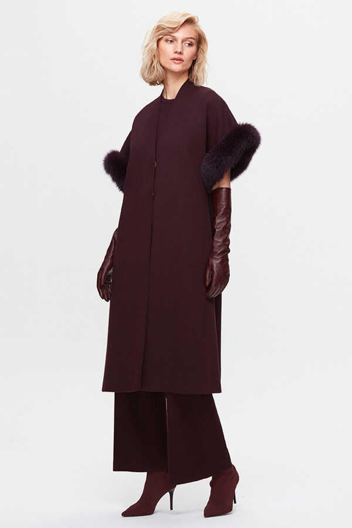 Vest with Fur Detail on Sleeves 
