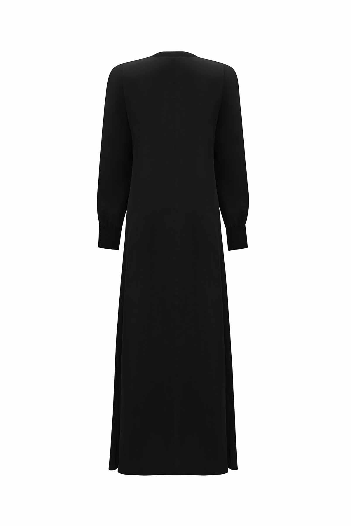 Knitted Plain Color Cupro Dress 