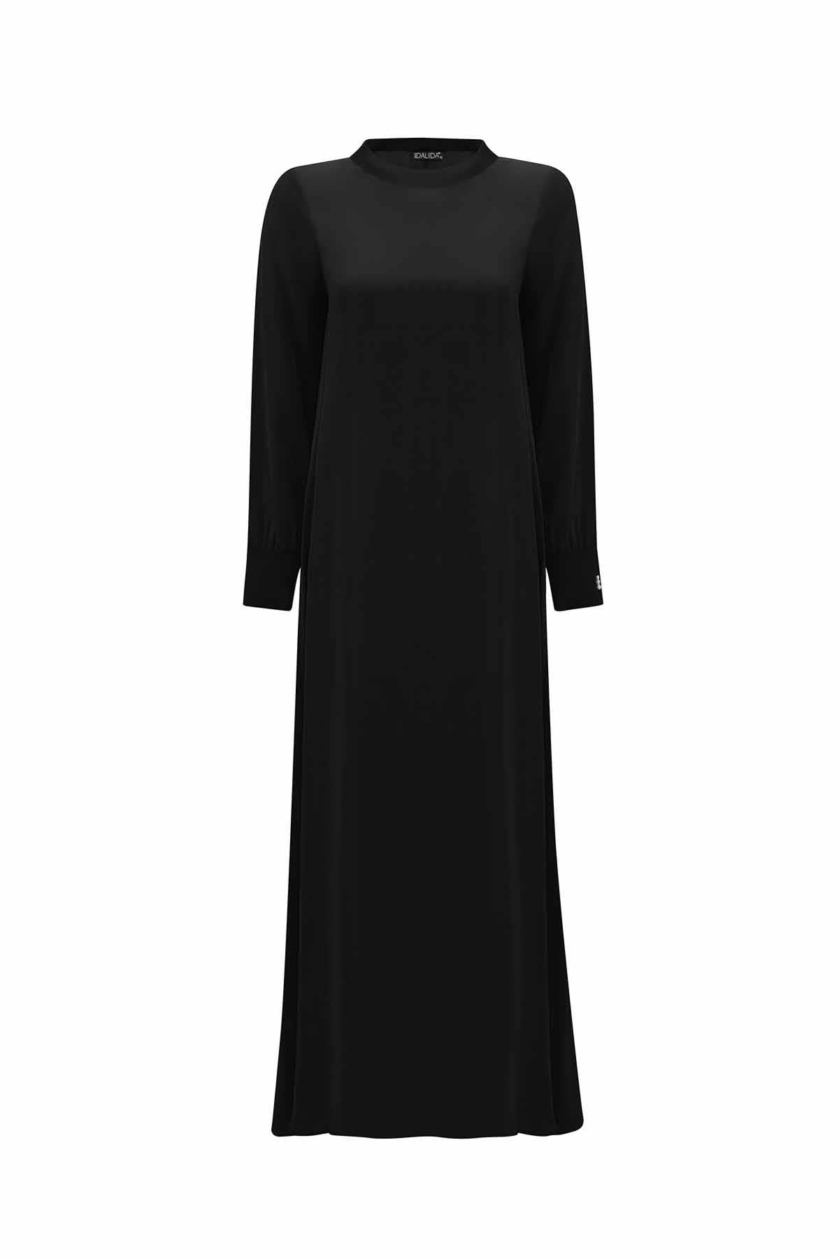Knitted Plain Color Cupro Dress 