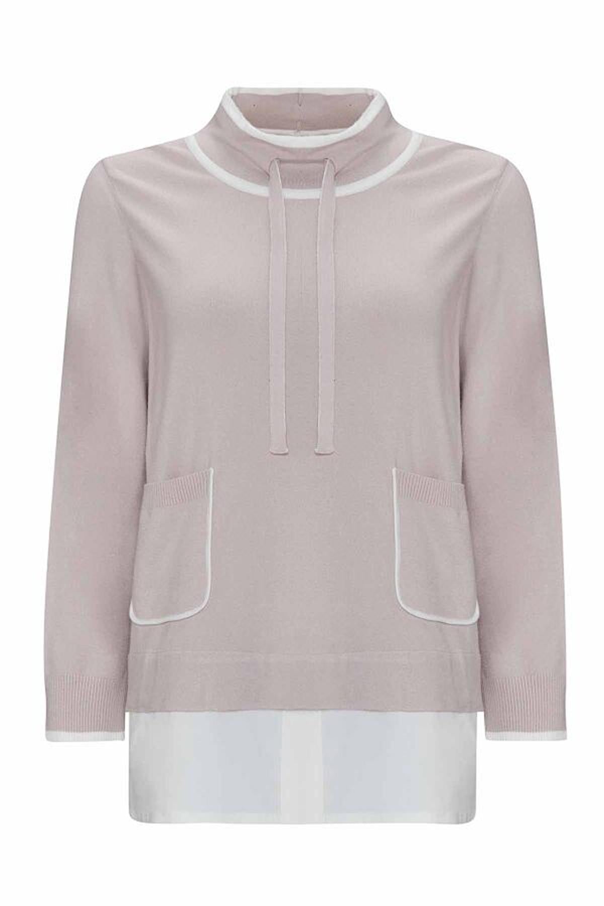 Yakası Büzgülü Cepli Triko Tunik