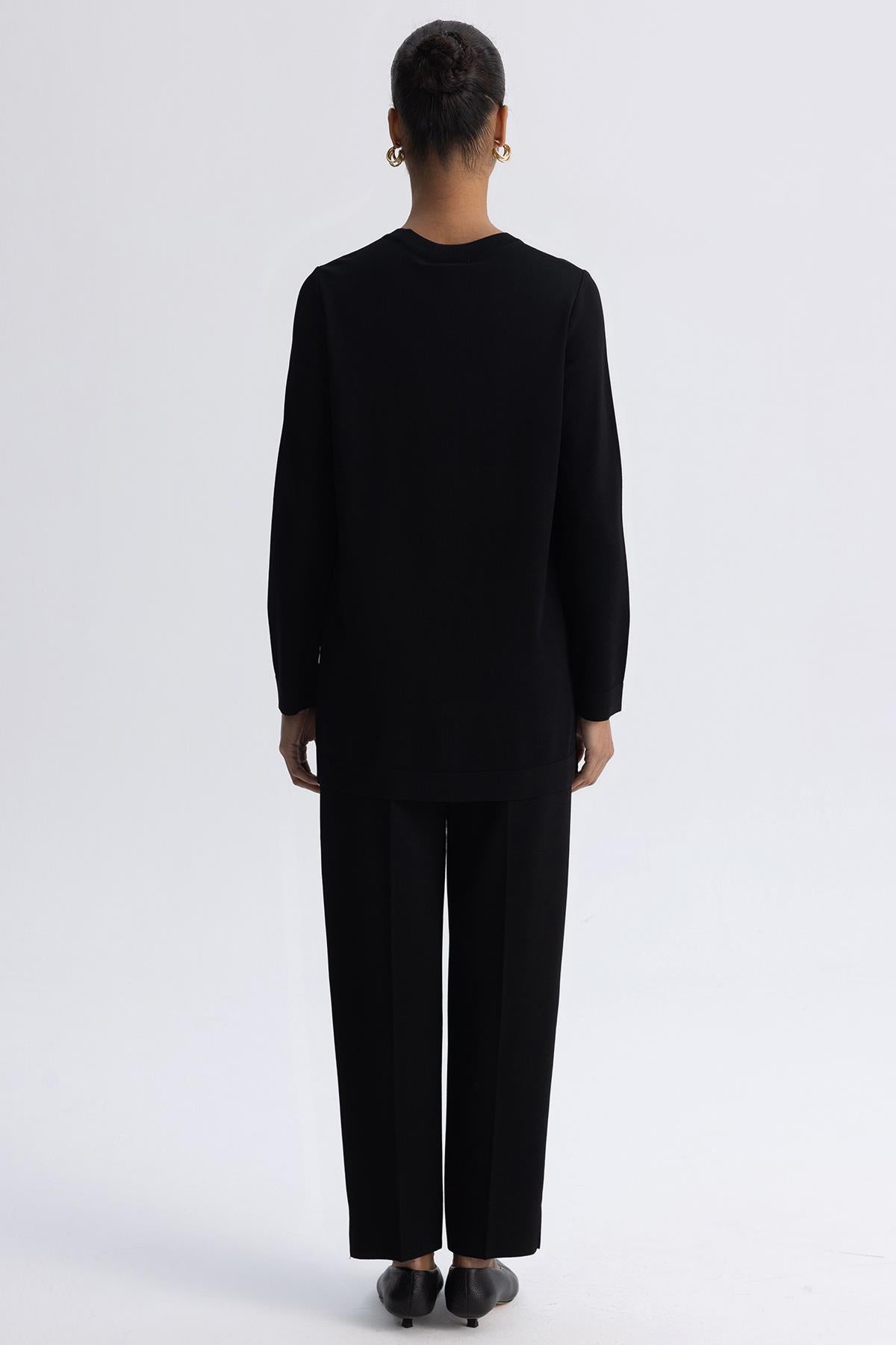 Dar Paça Basic Triko Pantolon
