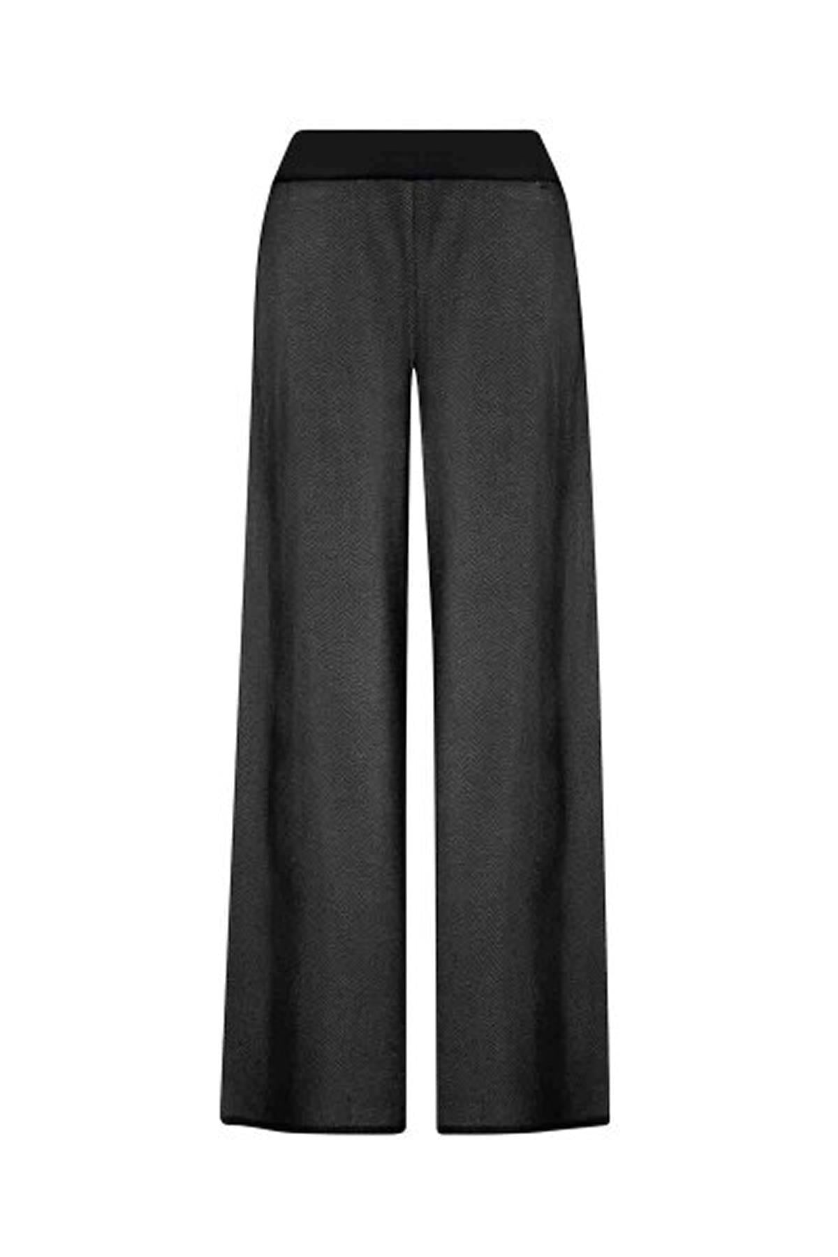 Relaxed Cut Wide Leg Trousers