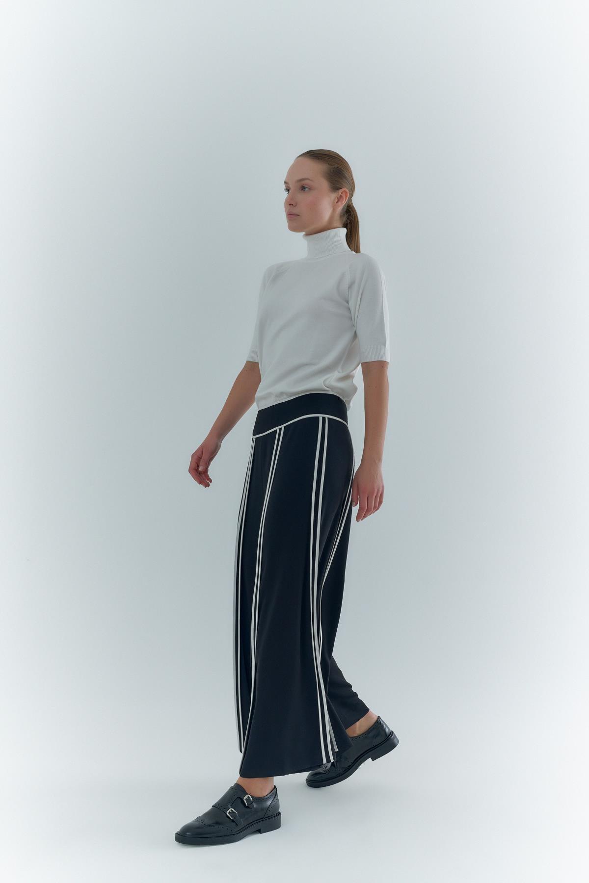 Dik Çizgili Biyeli Kadın Pantolon - Eser Giyim