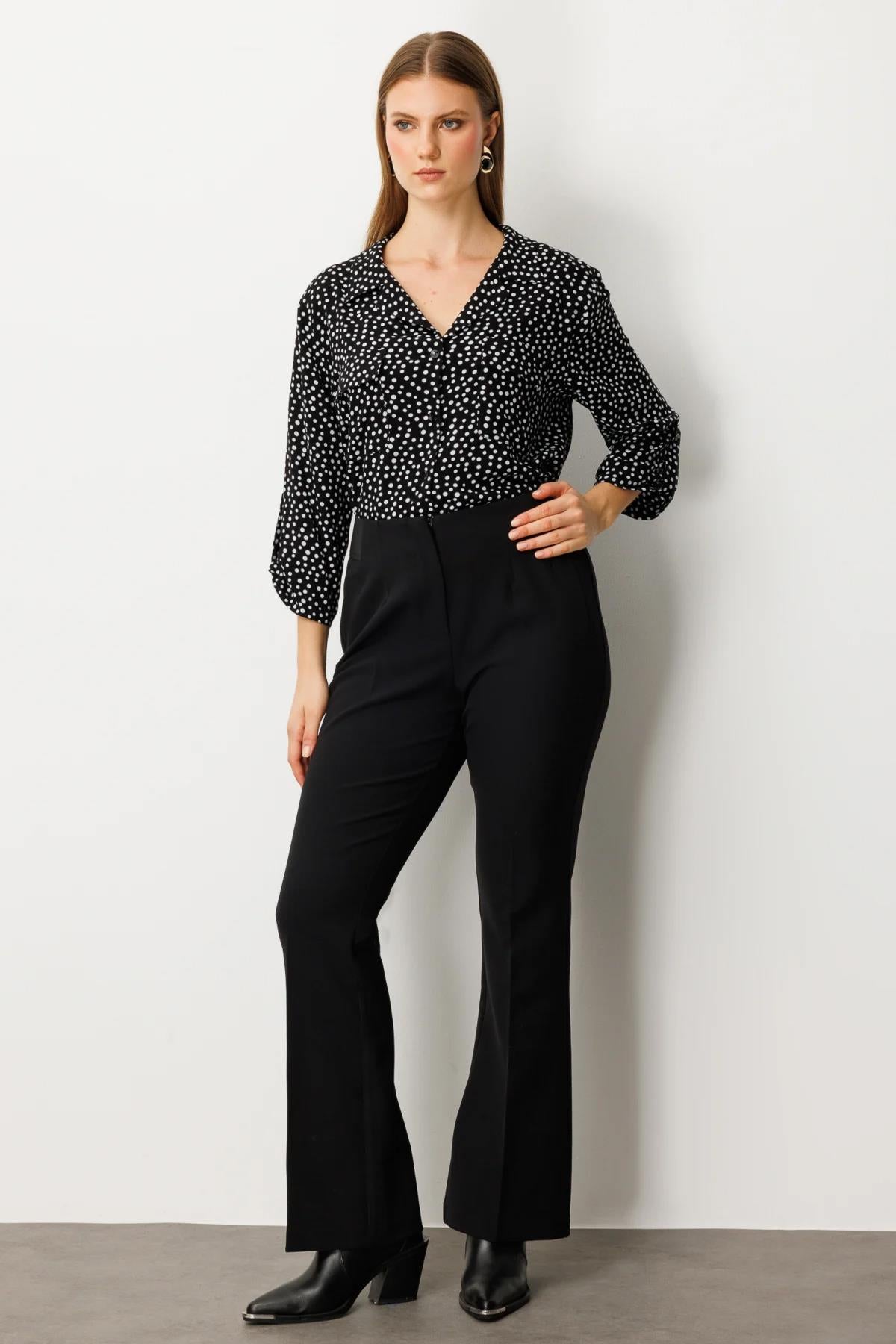 Beli Kalın Lastikli Büyük Beden Pantolon