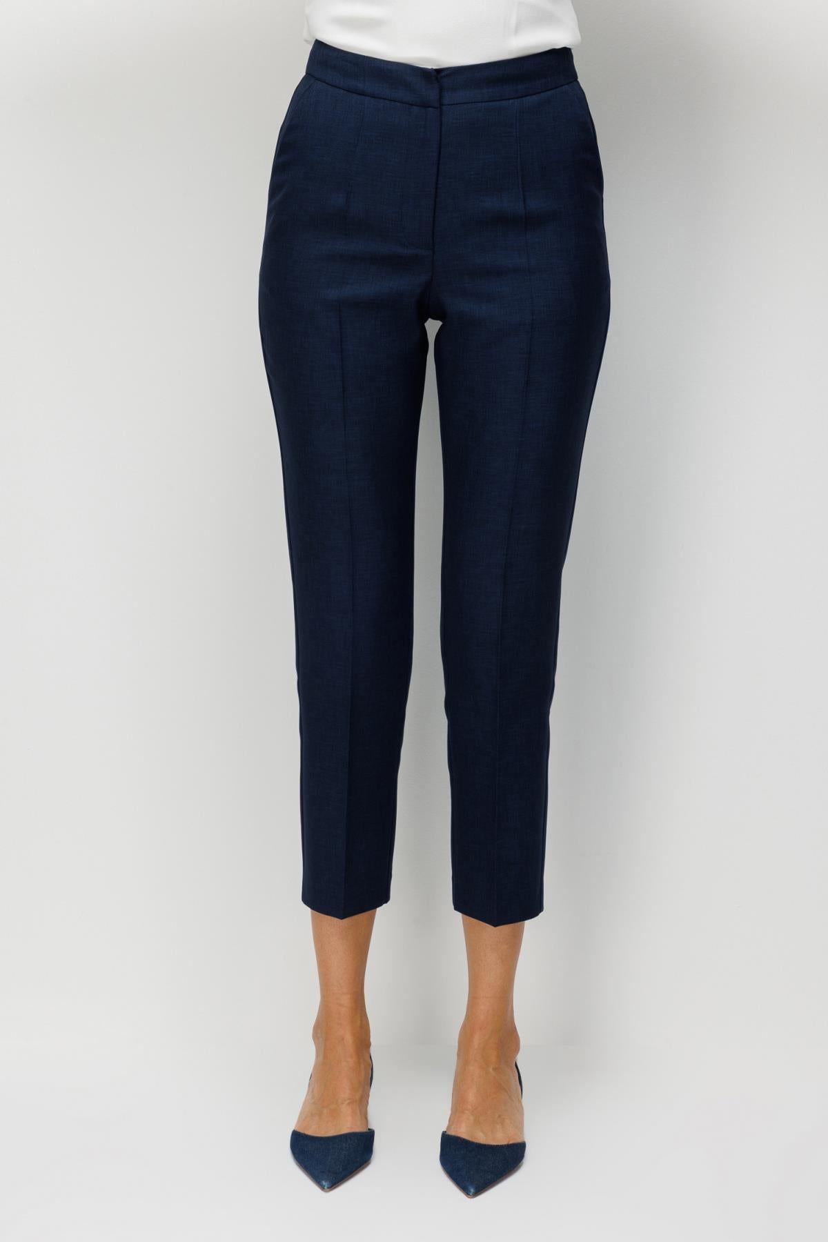 Dar Paça Yan Cepli Pantolon