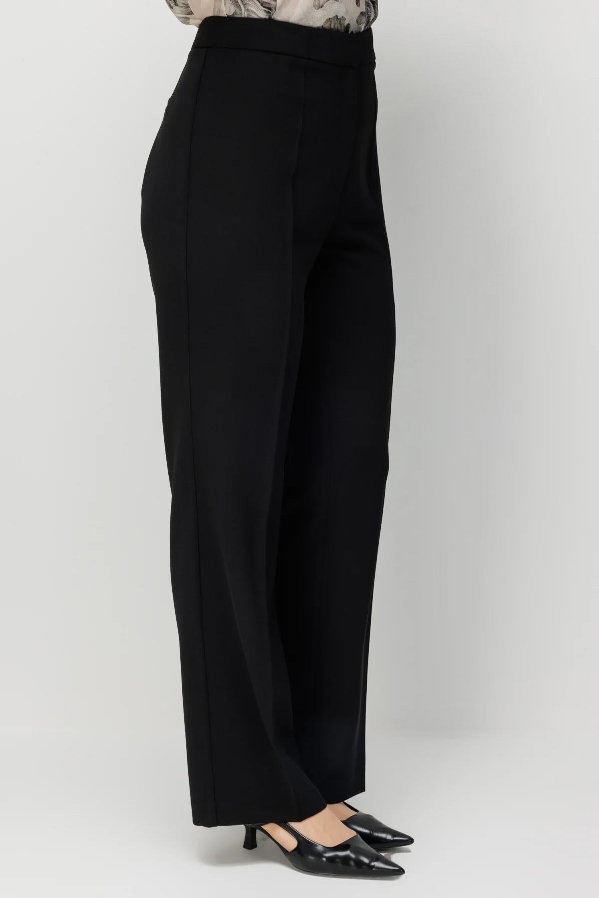 Yüksek Bel Bol Paça Büyük Beden Pantolon