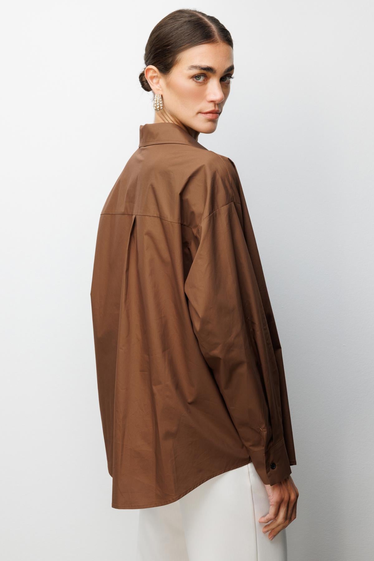 Embroidered Long-Sleeved Shirt