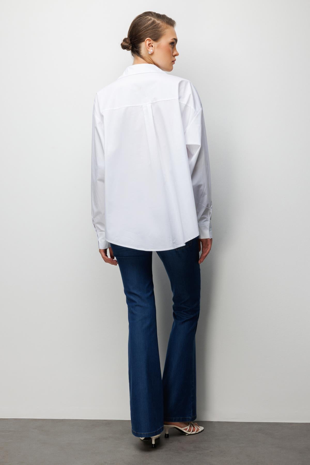 Embroidered Long-Sleeved Shirt