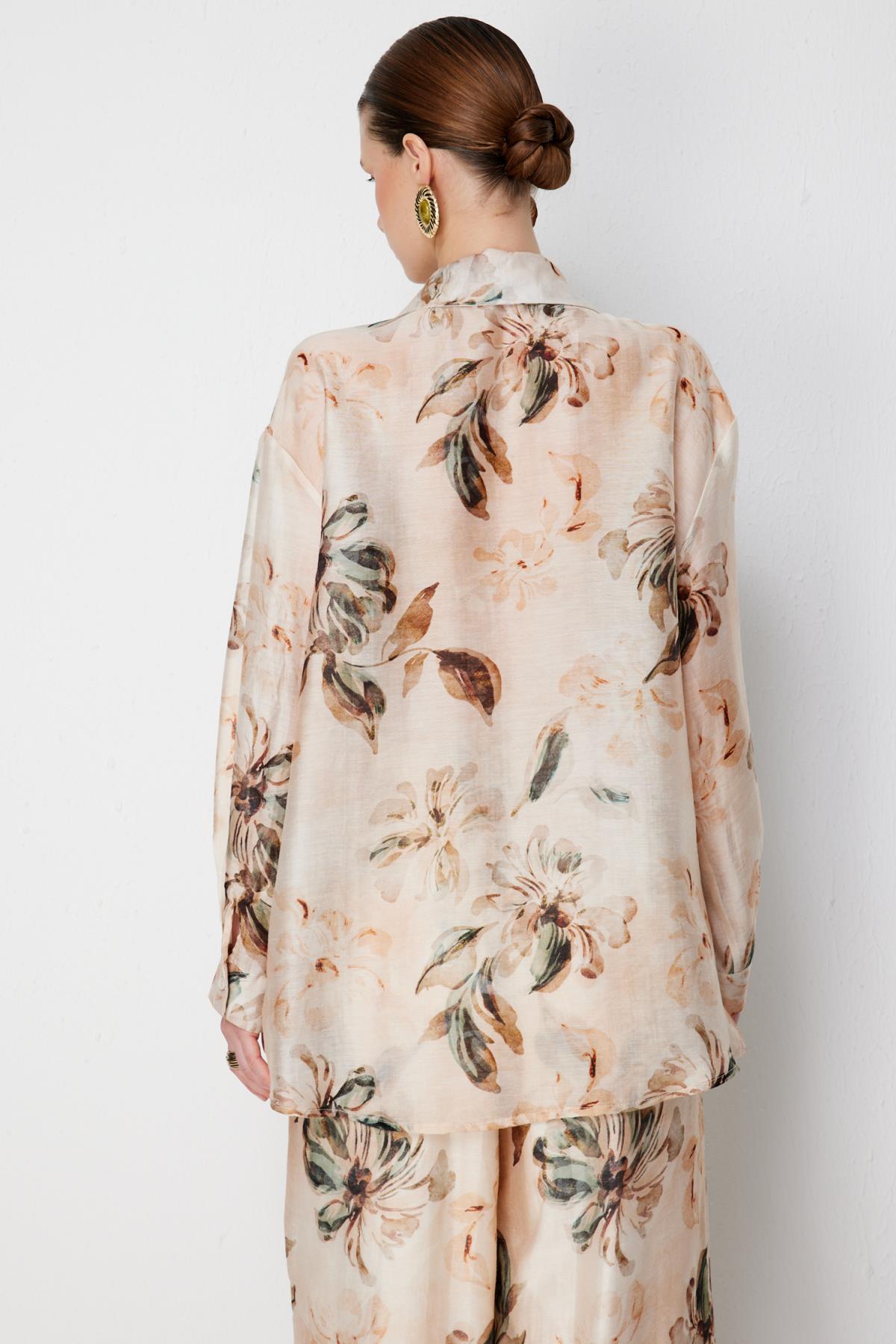 Taş İşlemeli Çiçek Desenli Tunik