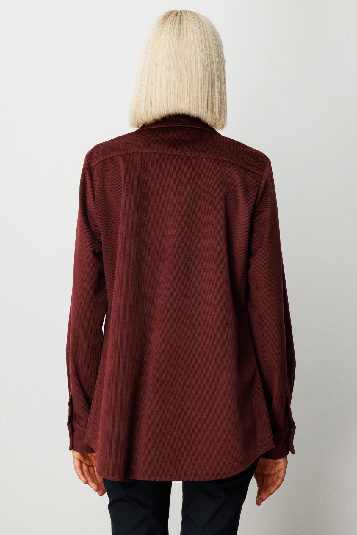 İnce Fitilli Kadife Gömlek