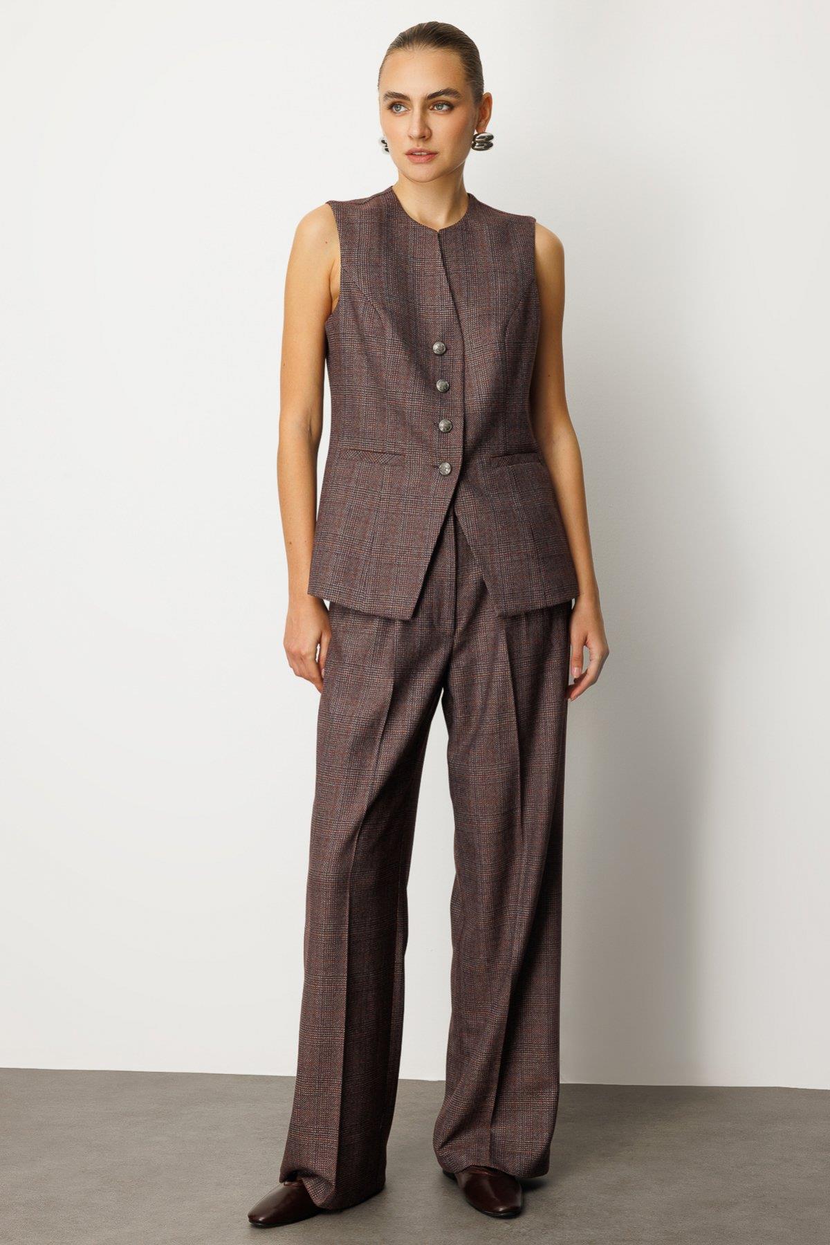 Ekoseli Fleto Cepli Yelek