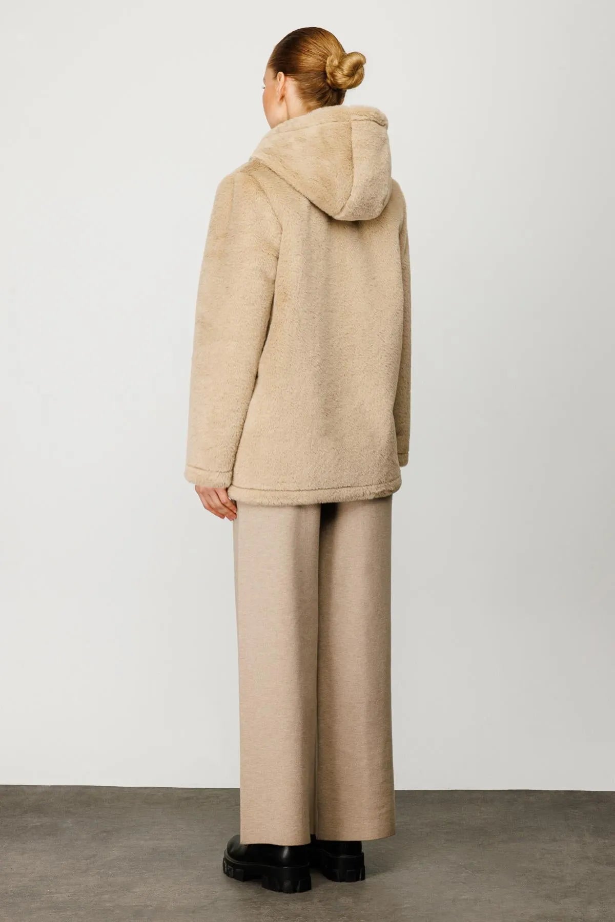 Hooded Plush Coat
