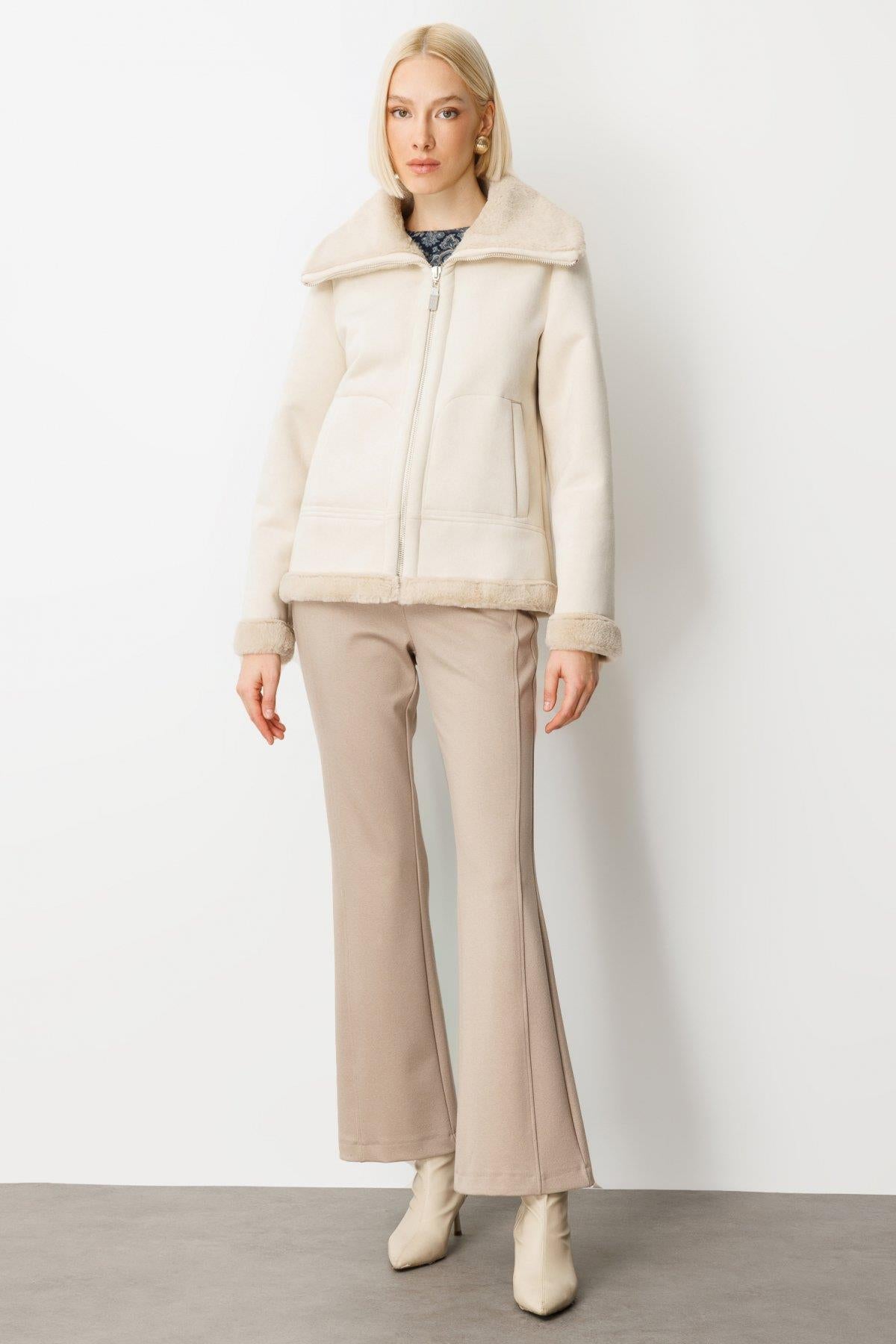 Plush Inside Chamois Leather Coat