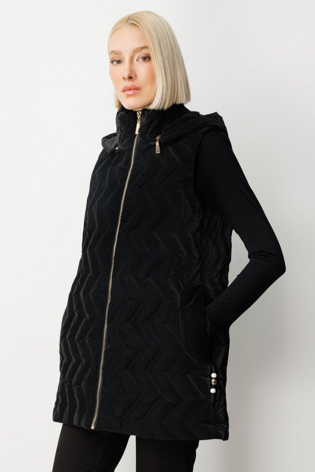 Yan Aksesuar Detaylı Şişme Yelek