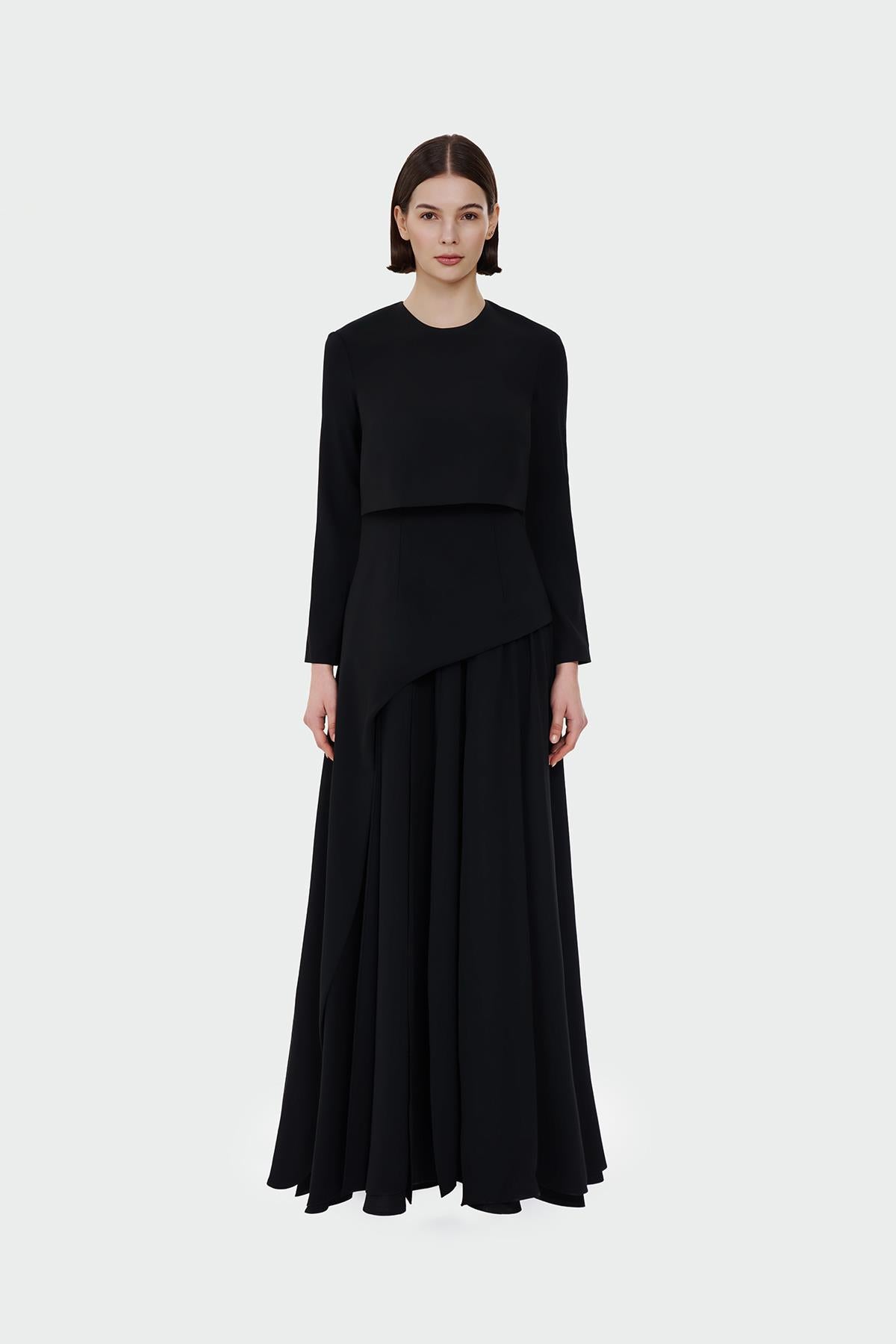 Skirt Asymmetrical Look Evening Dress