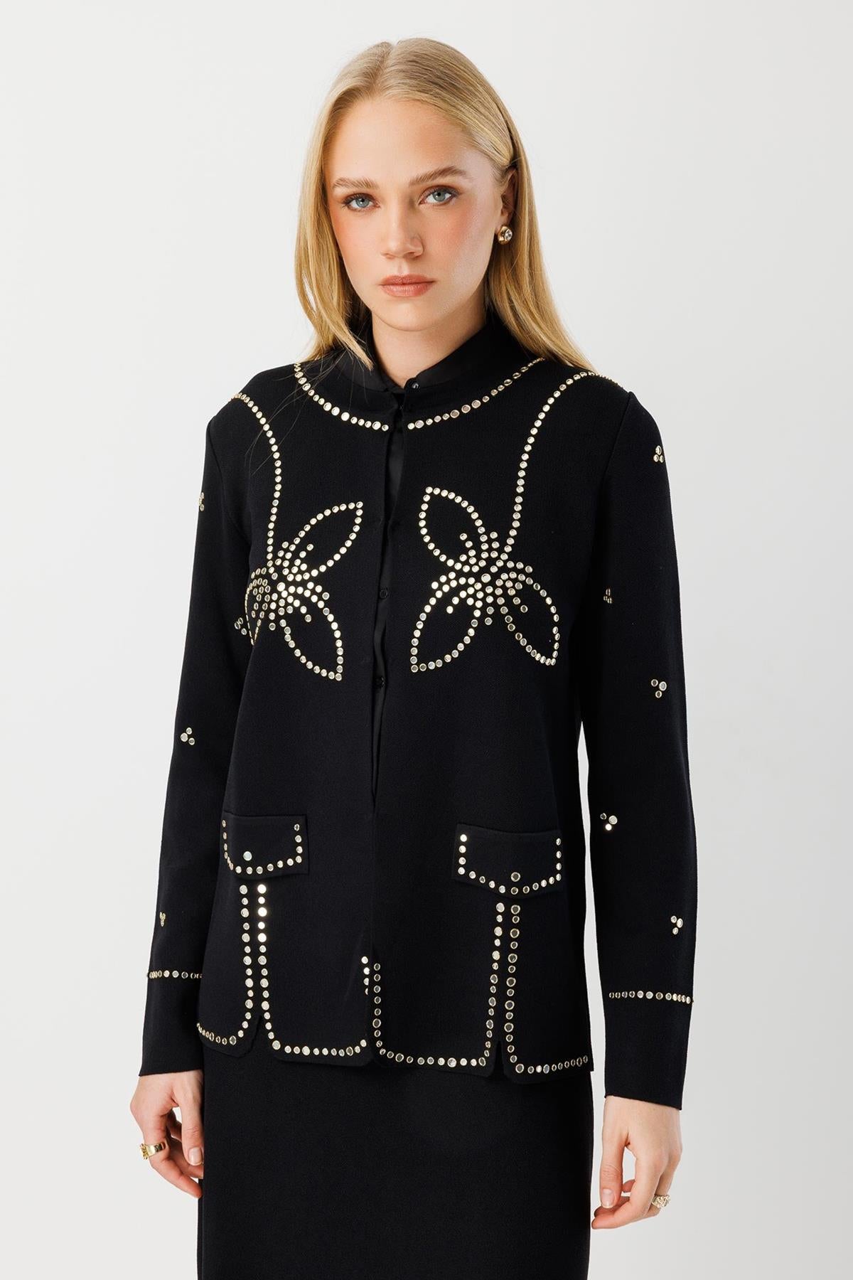 Metal İşleme Detaylı Triko Takım