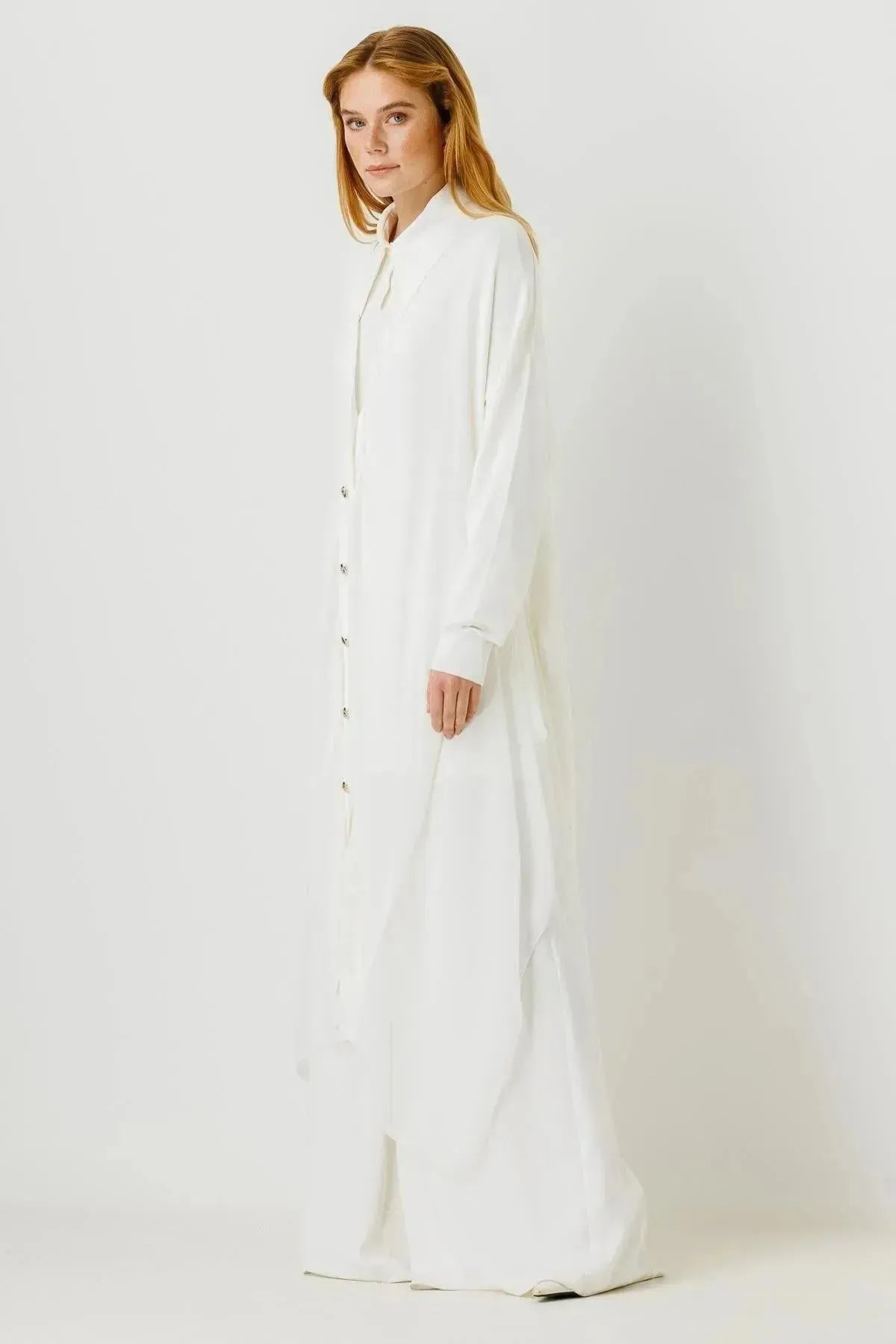 Chiffon Detailed Knitwear Cardigan