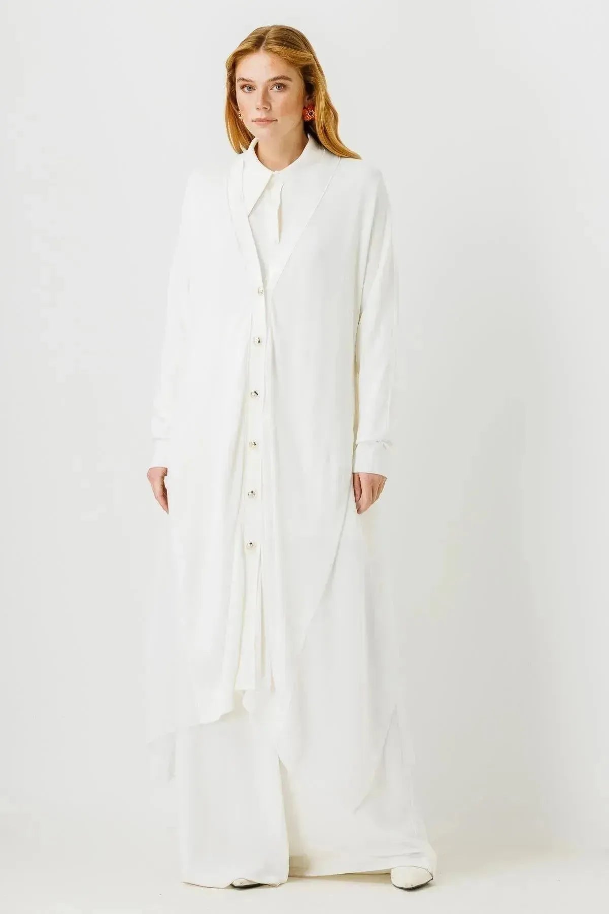 Chiffon Detailed Knitwear Cardigan