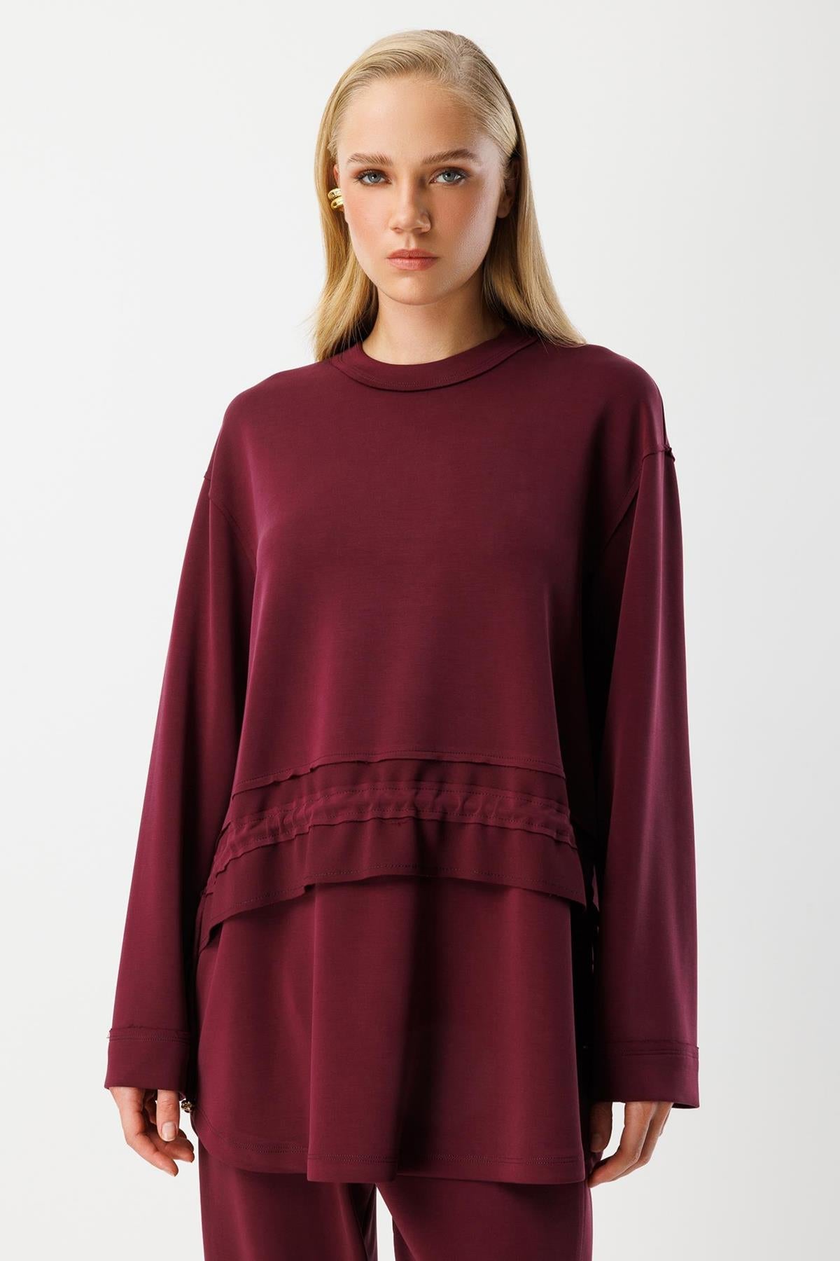 Düğme Aksesuarlı Pantolon Ve Tunik Takım