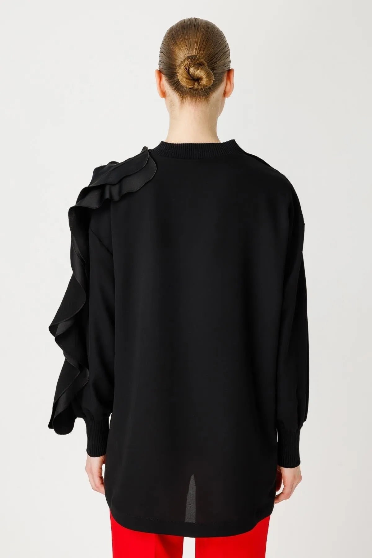 Sleeve Ruffle Detail Tunic