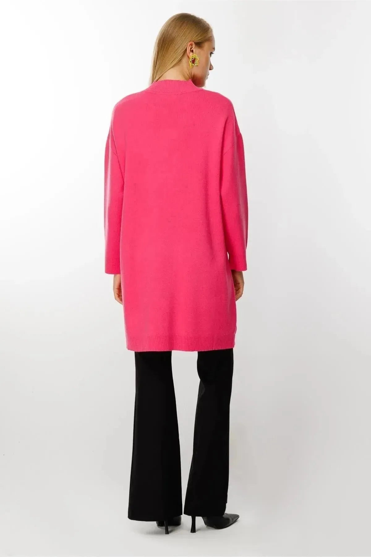 Knitted Tunic with Side Buttons
