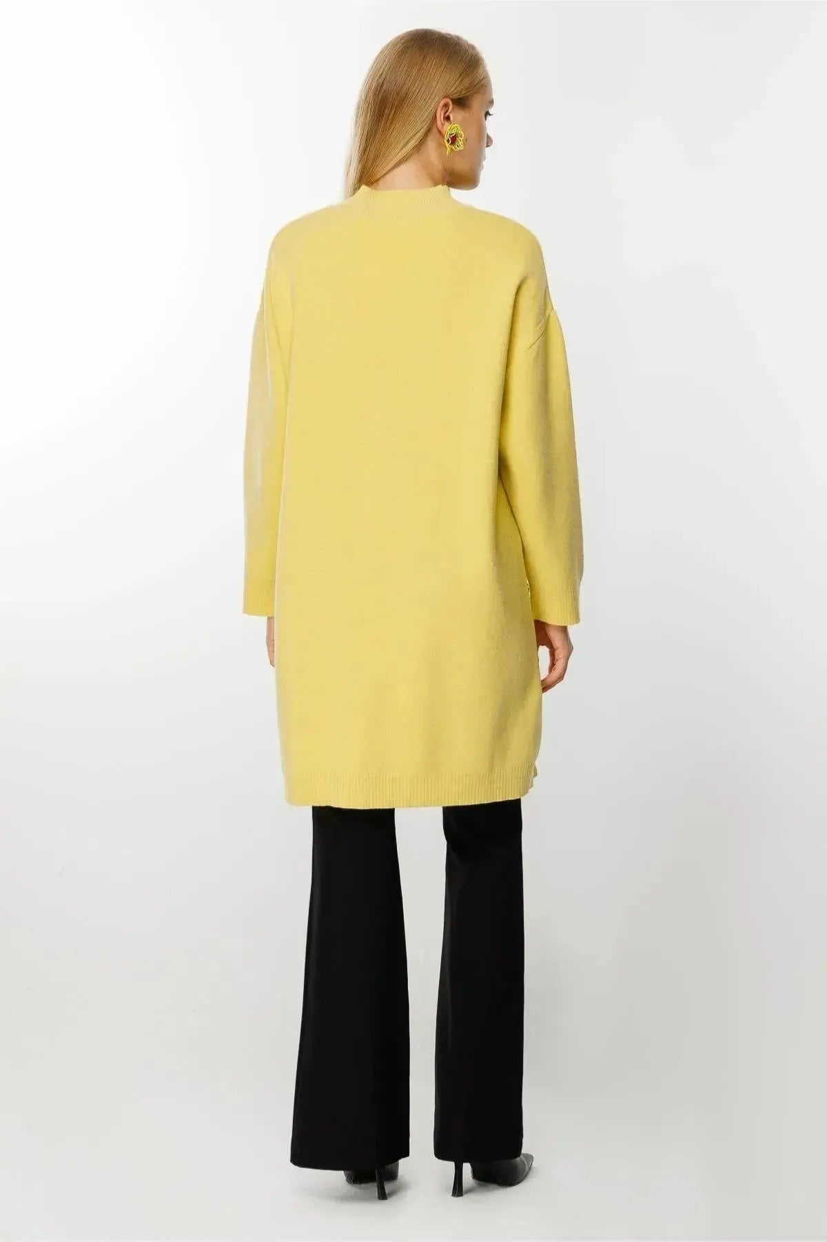 Knitted Tunic with Side Buttons
