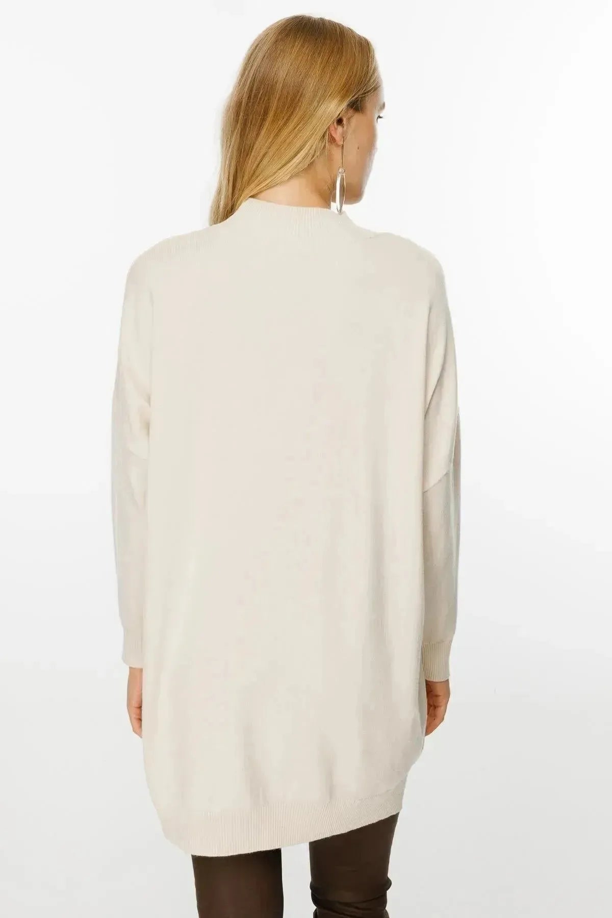 Leaf Patterned Knit Tunic