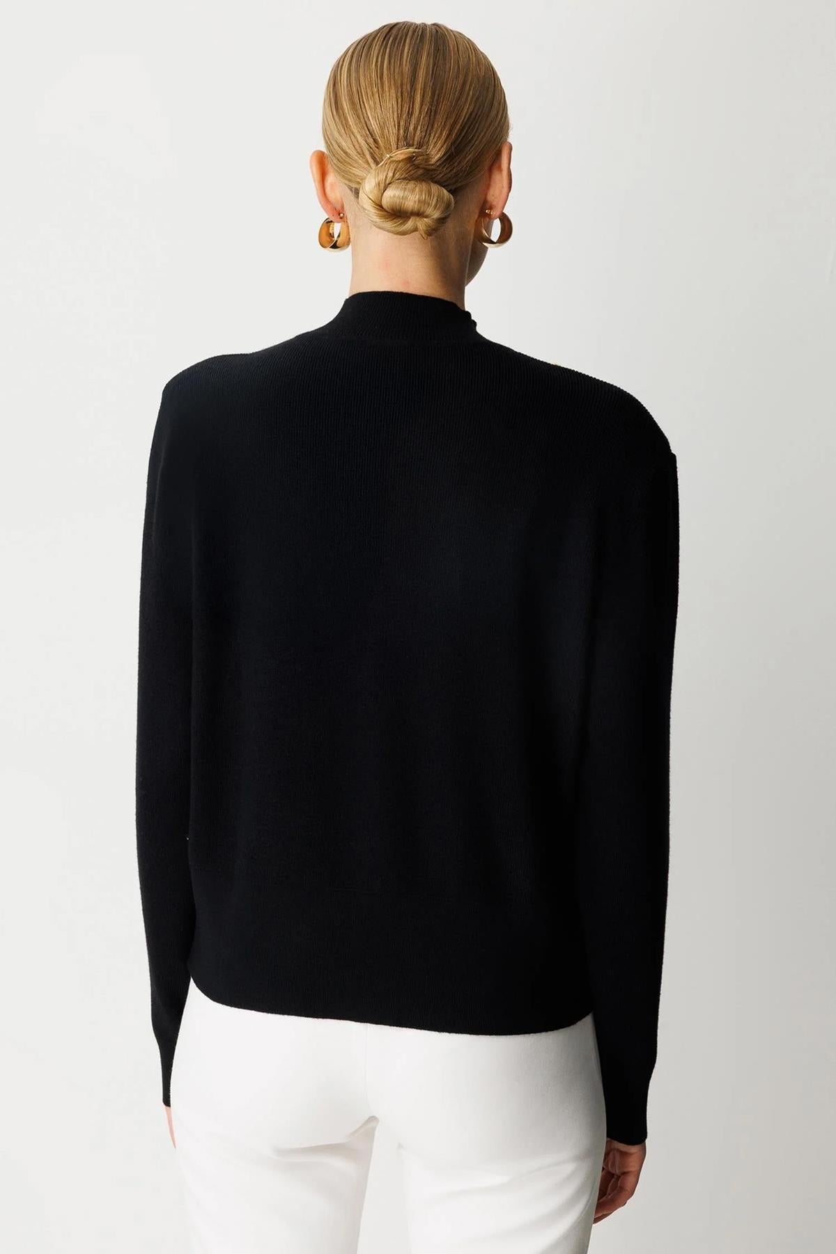 Metal Düğmeli Triko Kısa Tunik