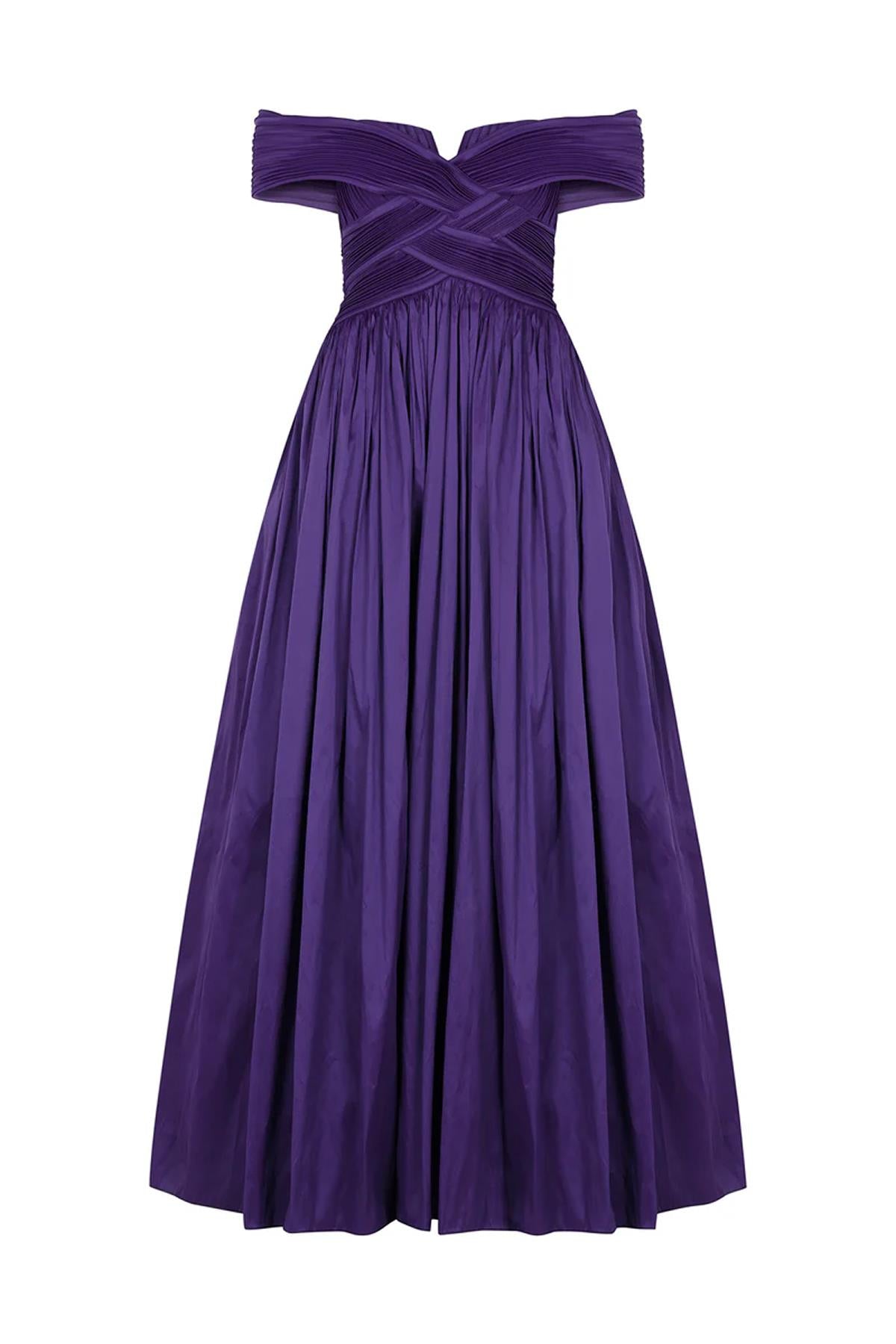 Off the Shoulder Strapless Long Evening Dress with Cleavage