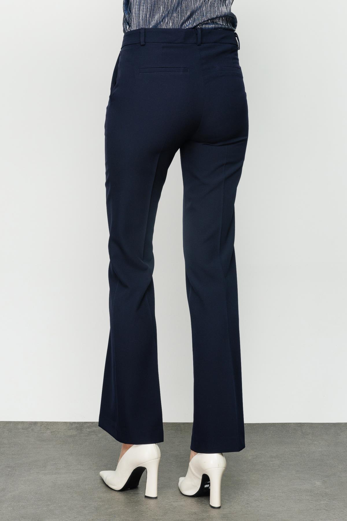 Ekol Likralı Yüksek Bel Bol Paça Kadın Pantolon - Eser Giyim