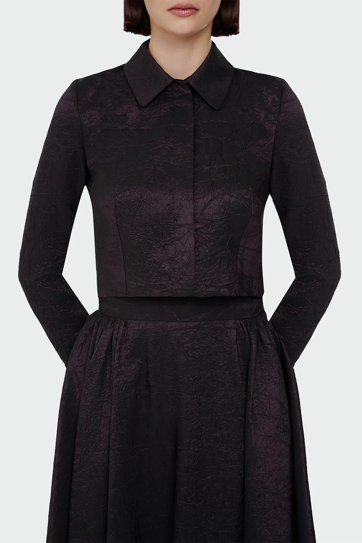 Shirt Collar Skirt Set