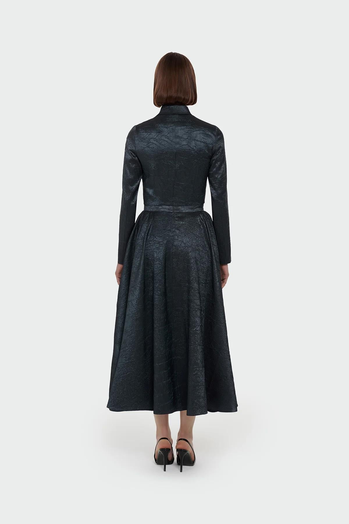 Shirt Collar Skirt Set